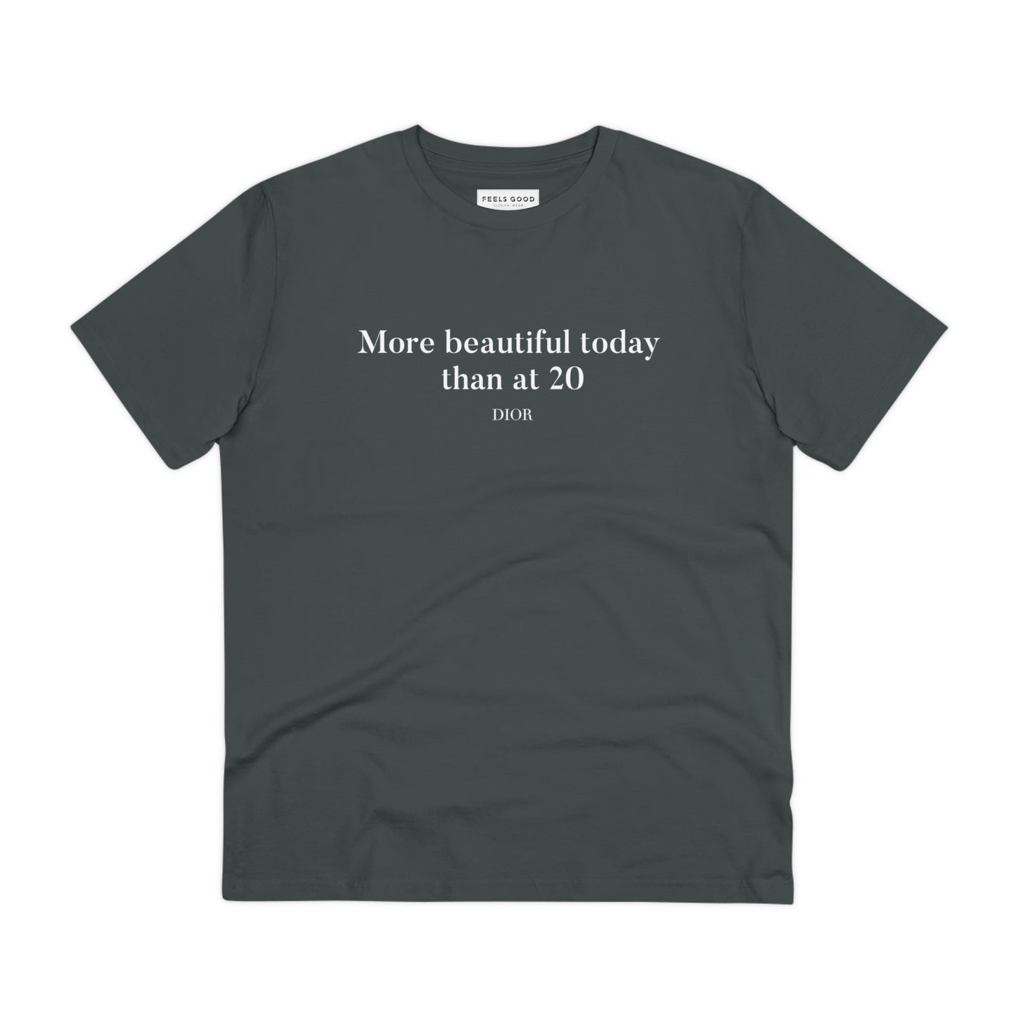 Quotes 'More Beautiful Now' Dior Organic Cotton T-shirt - Dior Quote Tshirt