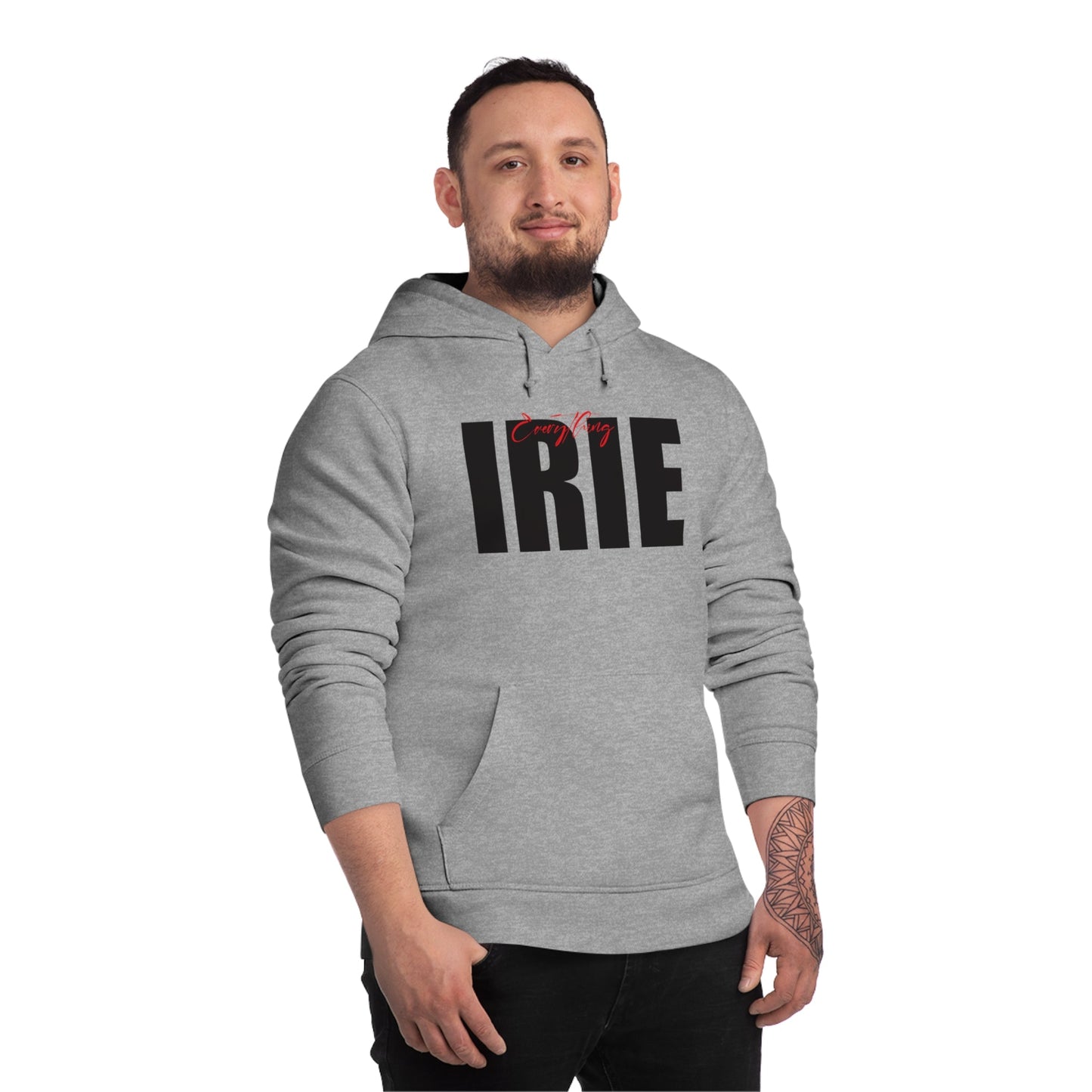 Reggae 'Everything Irie' Organic Cotton Hoodie – Vibrant hoodie streetwear essential