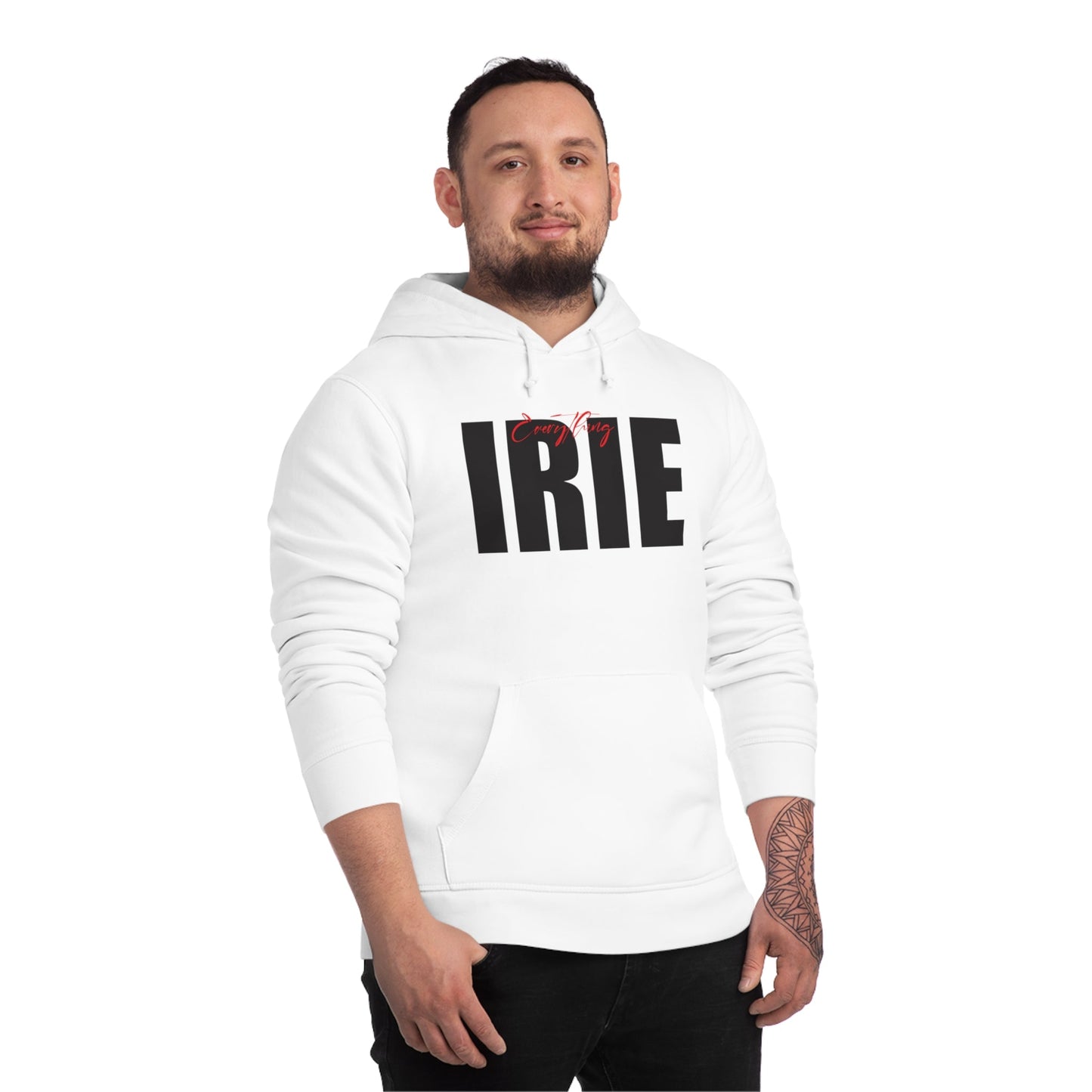 Reggae 'Everything Irie' Organic Cotton Hoodie – Laid-back urban hoodie for chill vibes