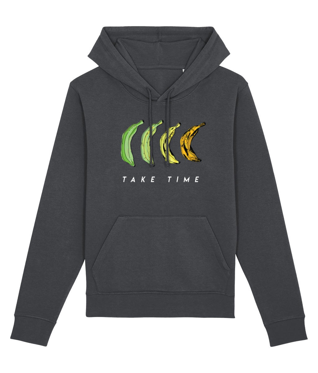 Reggae 'Take Time' Organic Cotton Hoodie – Trendy band hoodies for men with graphic style.