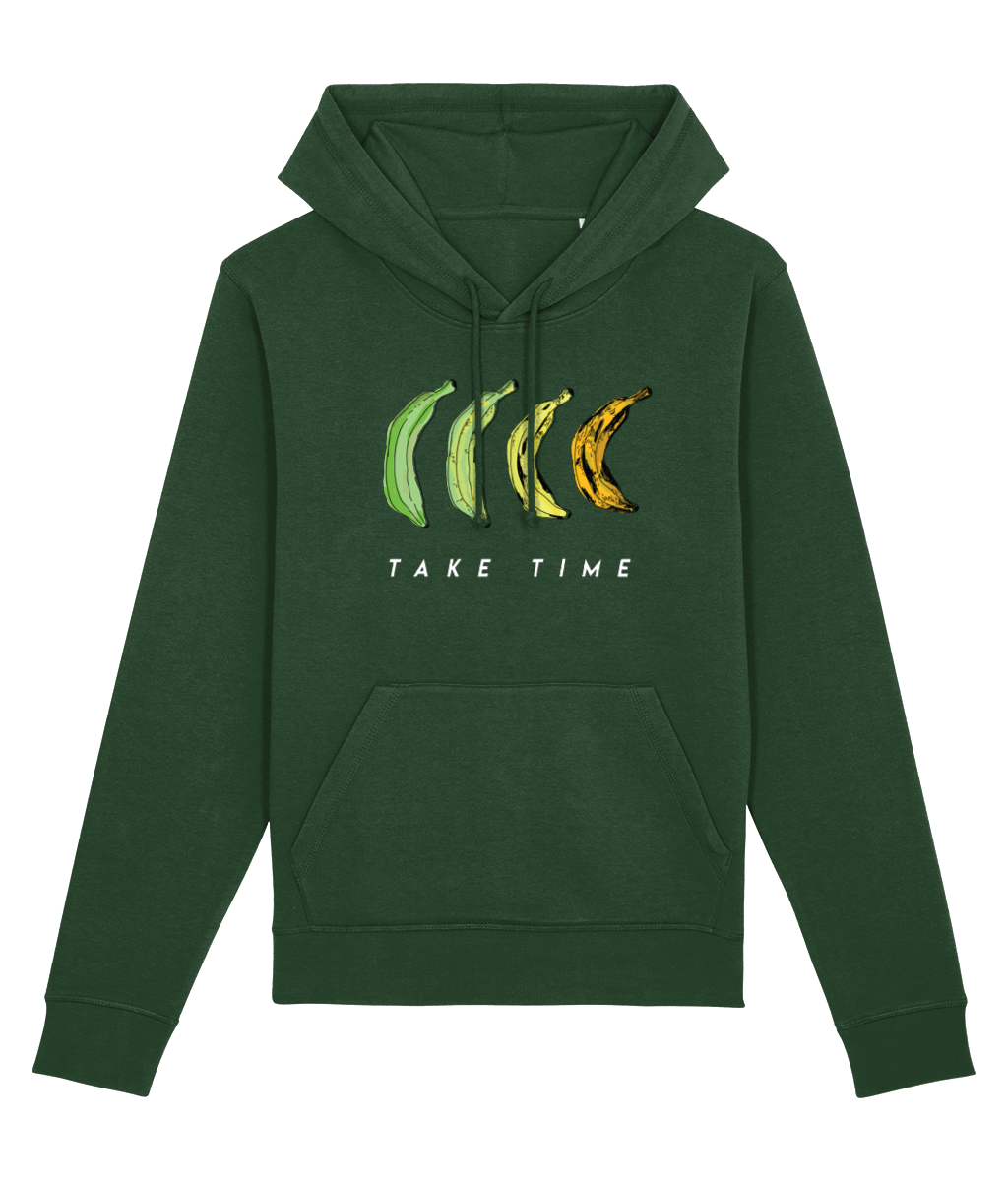 Reggae 'Take Time' Organic Cotton Hoodie – Casual graphic hoodie for ultimate comfort.