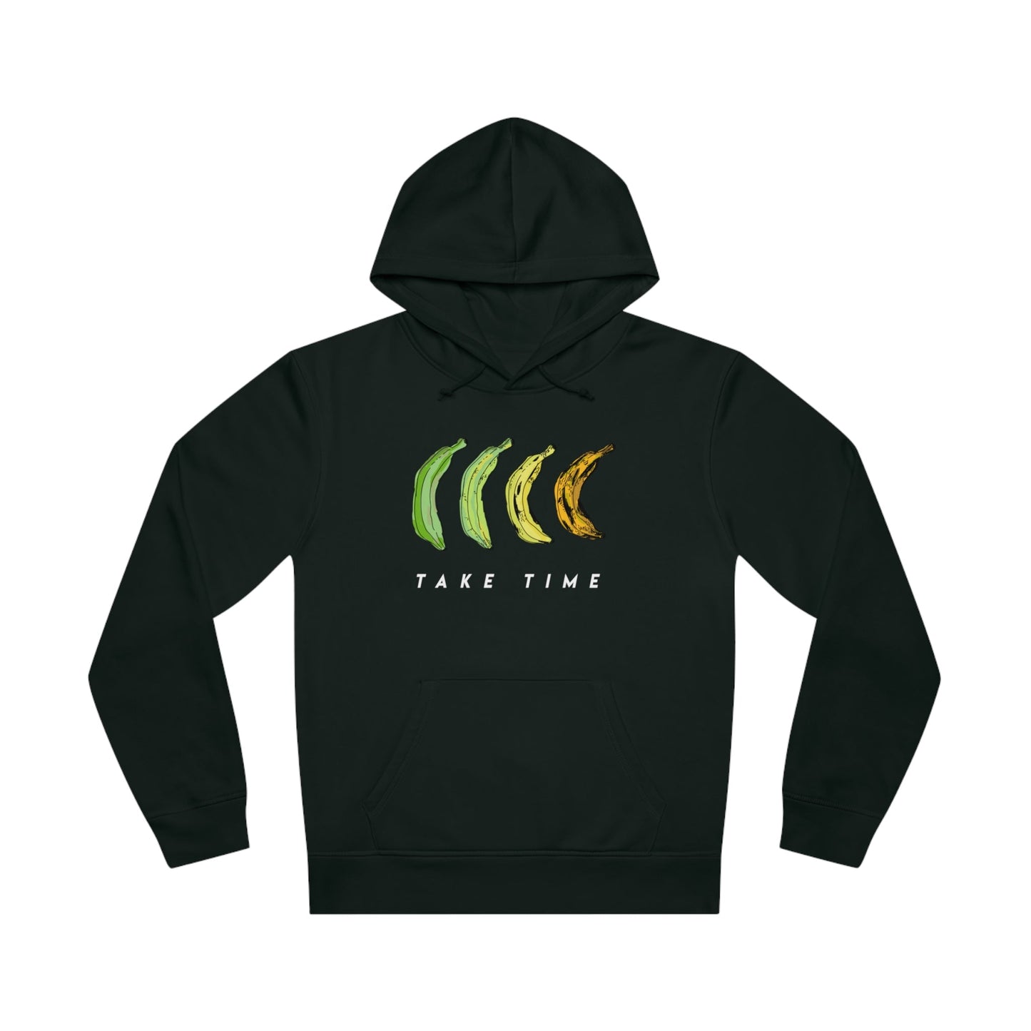 Reggae 'Take Time' Organic Cotton Hoodie – Soft cotton hoodie with reggae-inspired design.