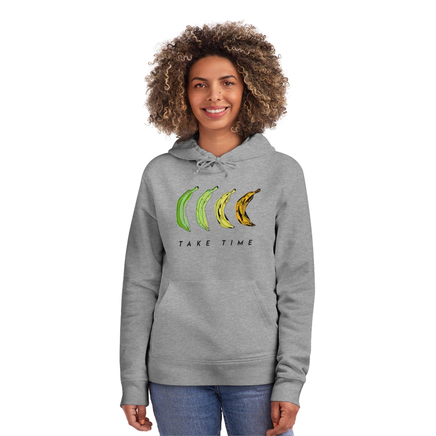 Reggae 'Take Time' Organic Cotton Hoodie – Stylish mens streetwear hoodie for comfort.