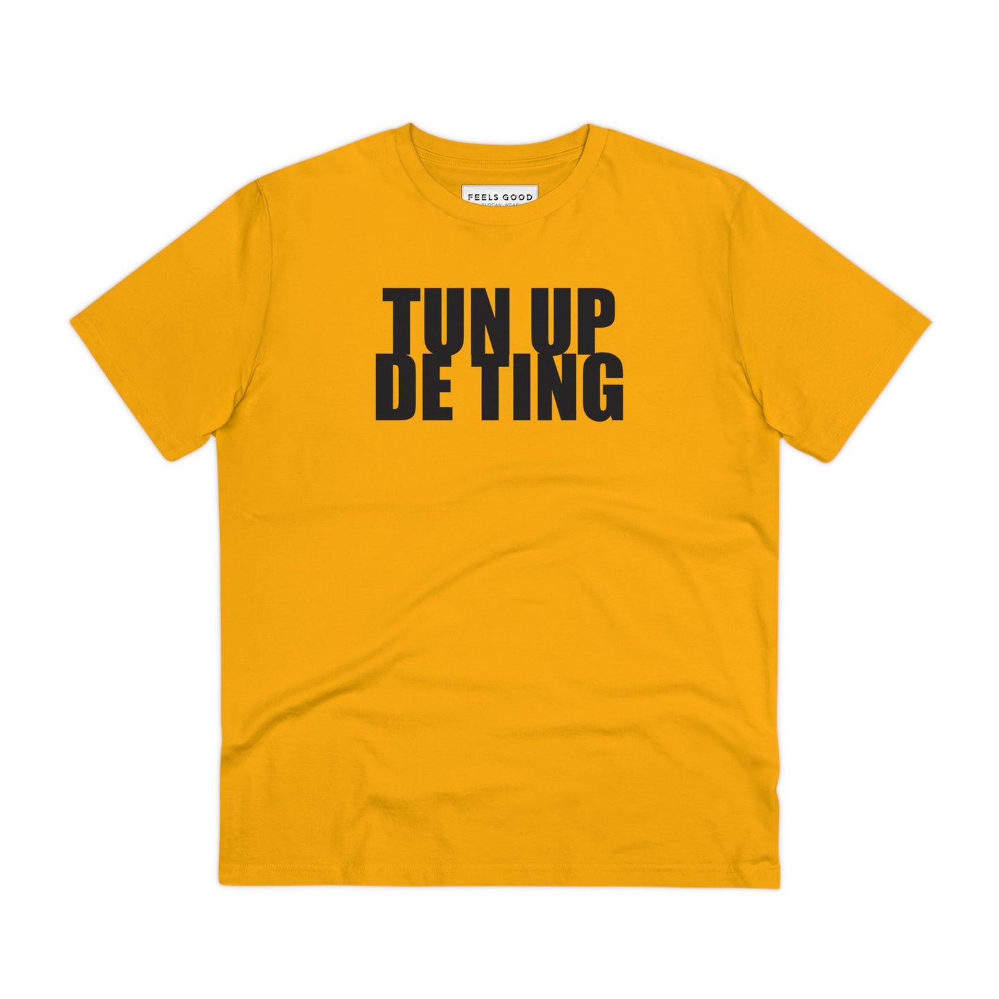 Reggae 'Turn It Up' Organic Cotton T-shirt - bold streetwear t shirts with music influence.
