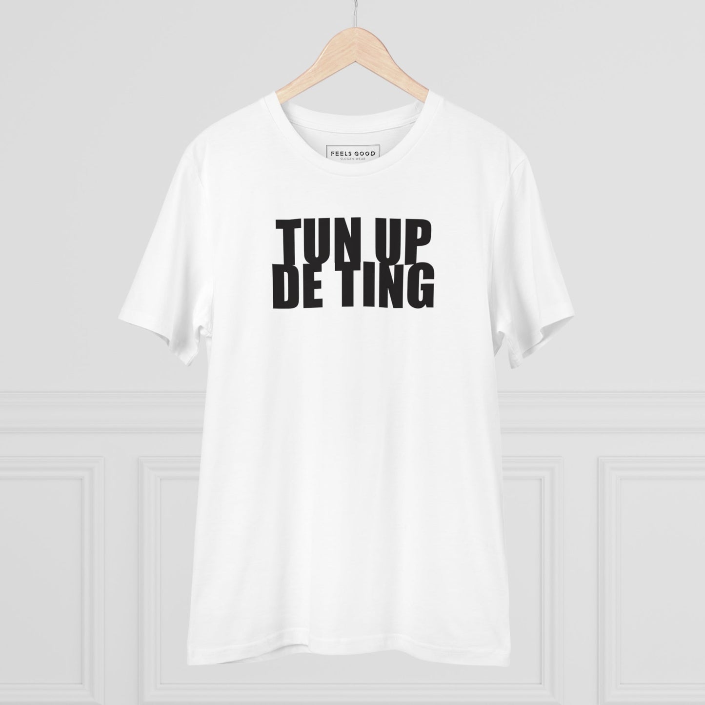 Reggae 'Turn It Up' Organic Cotton T-shirt - vibrant band tshirts with music edge.