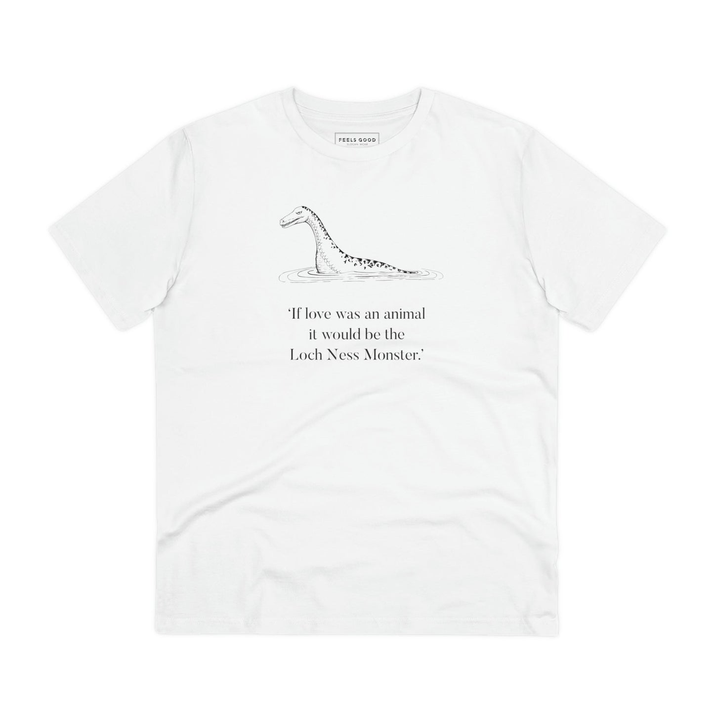 Add the Scotland 'Nessie' organic cotton t-shirt to your Scottish clothing collection today!
