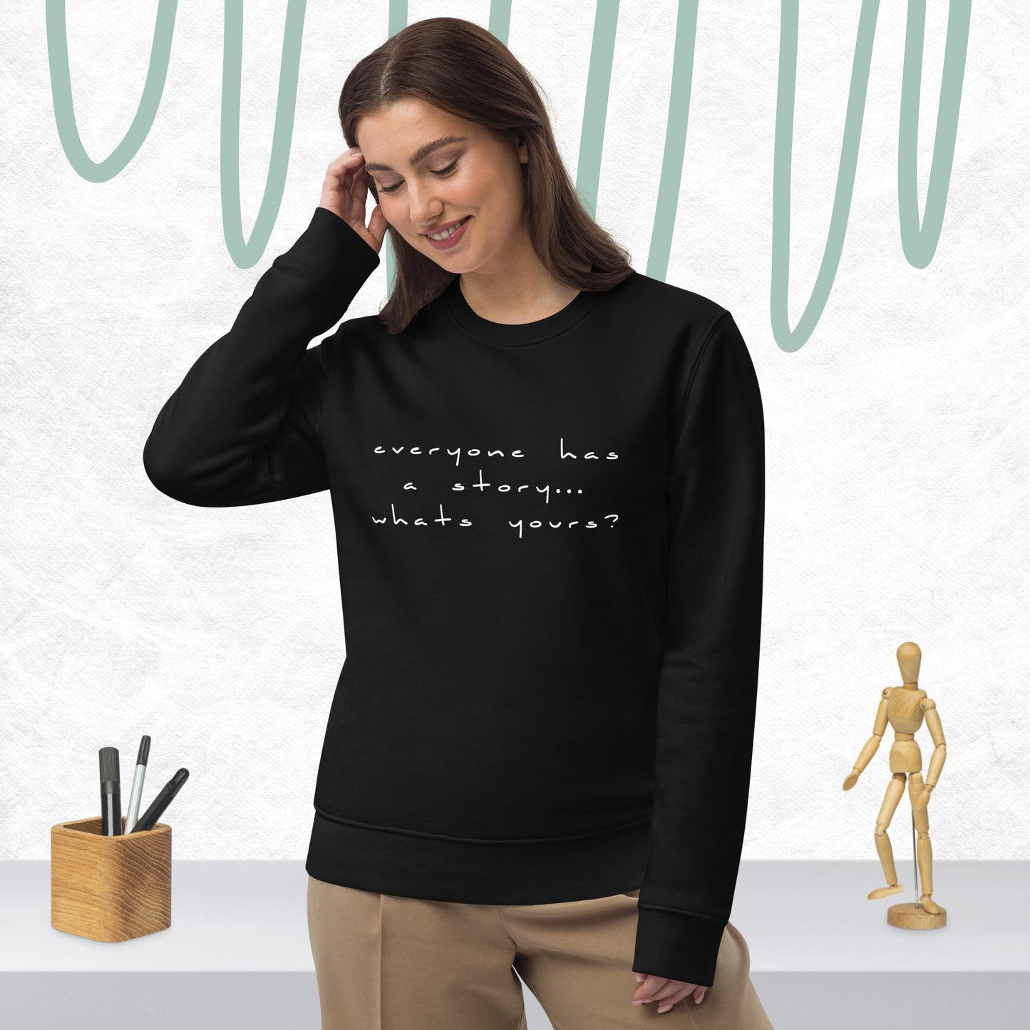 Cozy best sweatshirt 'Tell Your Story' for everyday wear.