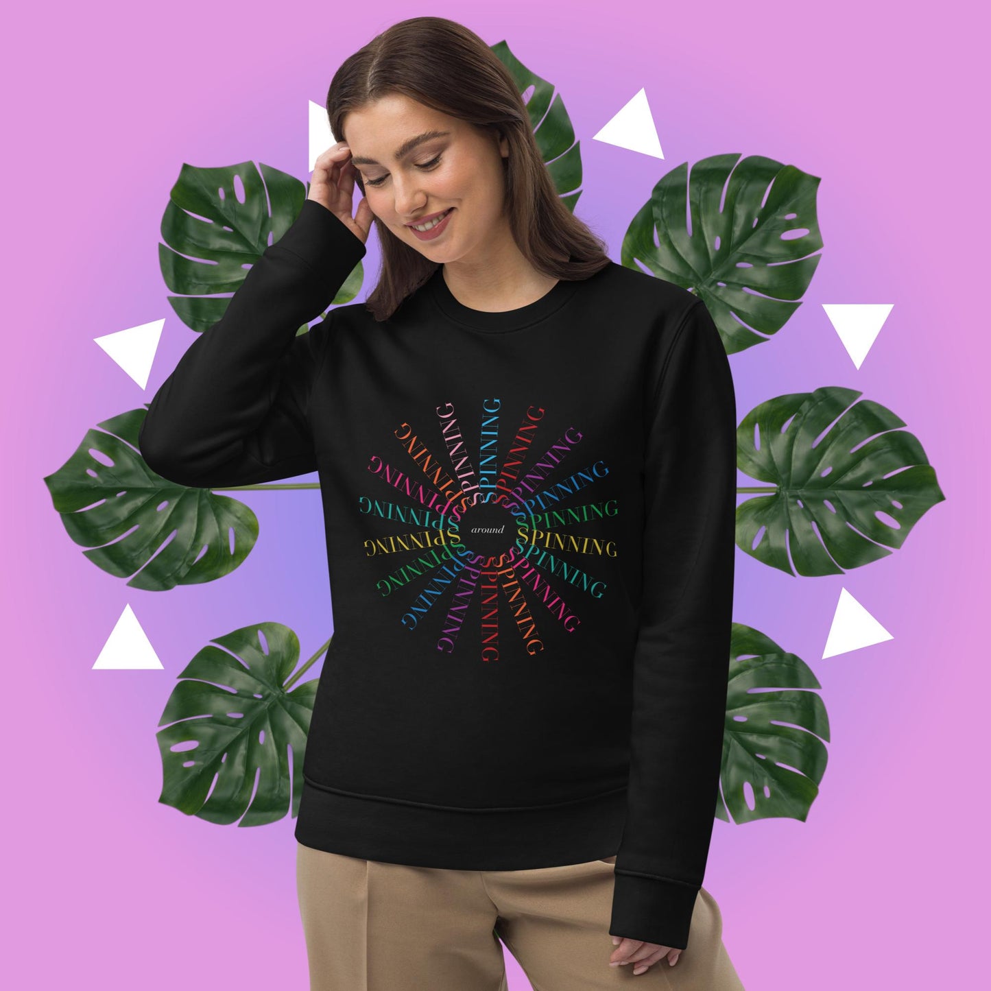 Relax in style with Contemporary 'Spinning Around' Kylie Minogue Organic Cotton Sweatshirt