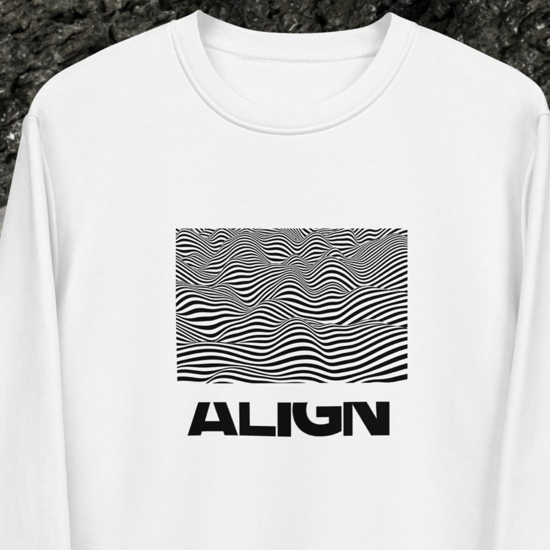 Best selling urban sweatshirt: 'Align' organic cotton comfort.