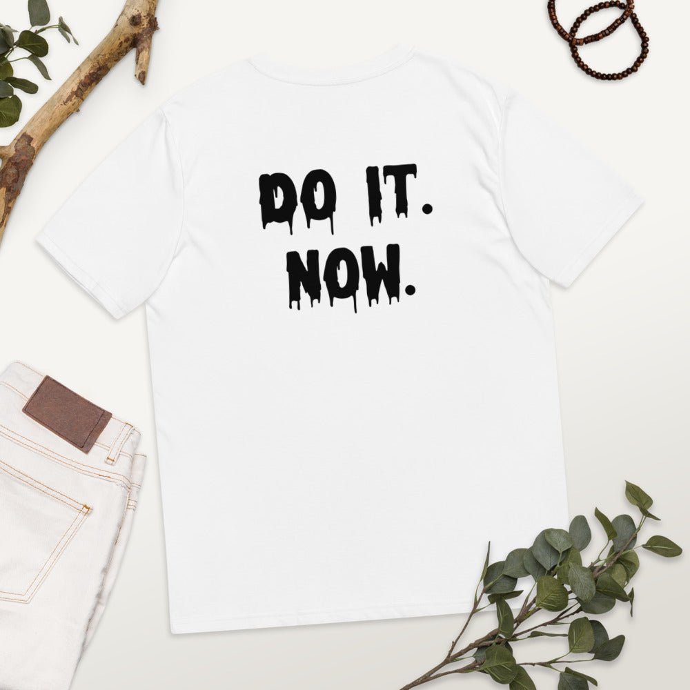 Urban 'Do It Now' organic cotton t-shirt with bold motivational graphic.
