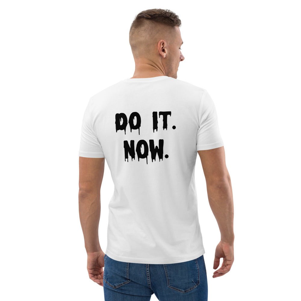 Street-style organic cotton t-shirt featuring Urban 'Do It Now' design.