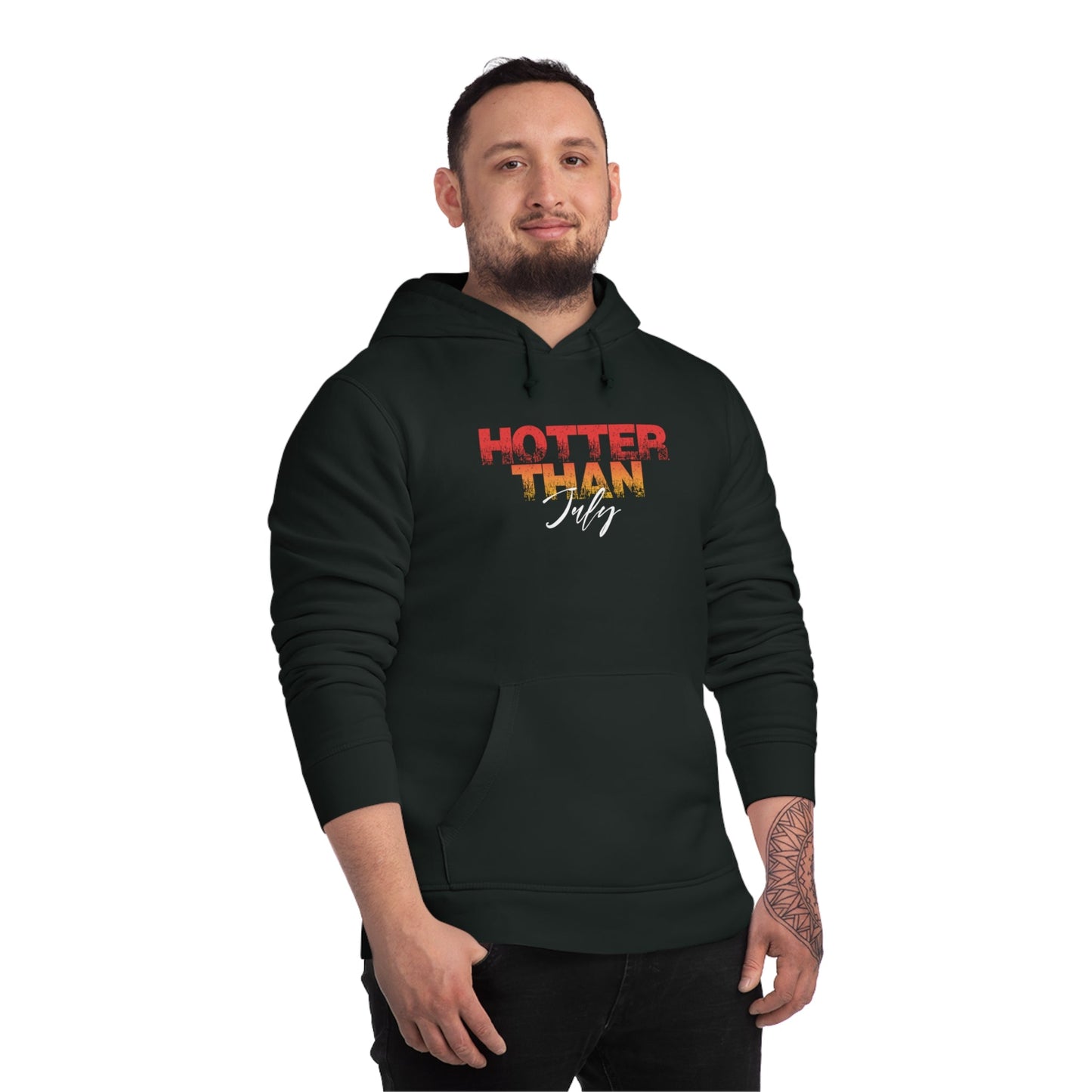 ‘Hotter Than July’ Stevie Wonder organic cotton hoodie for urban streetwear