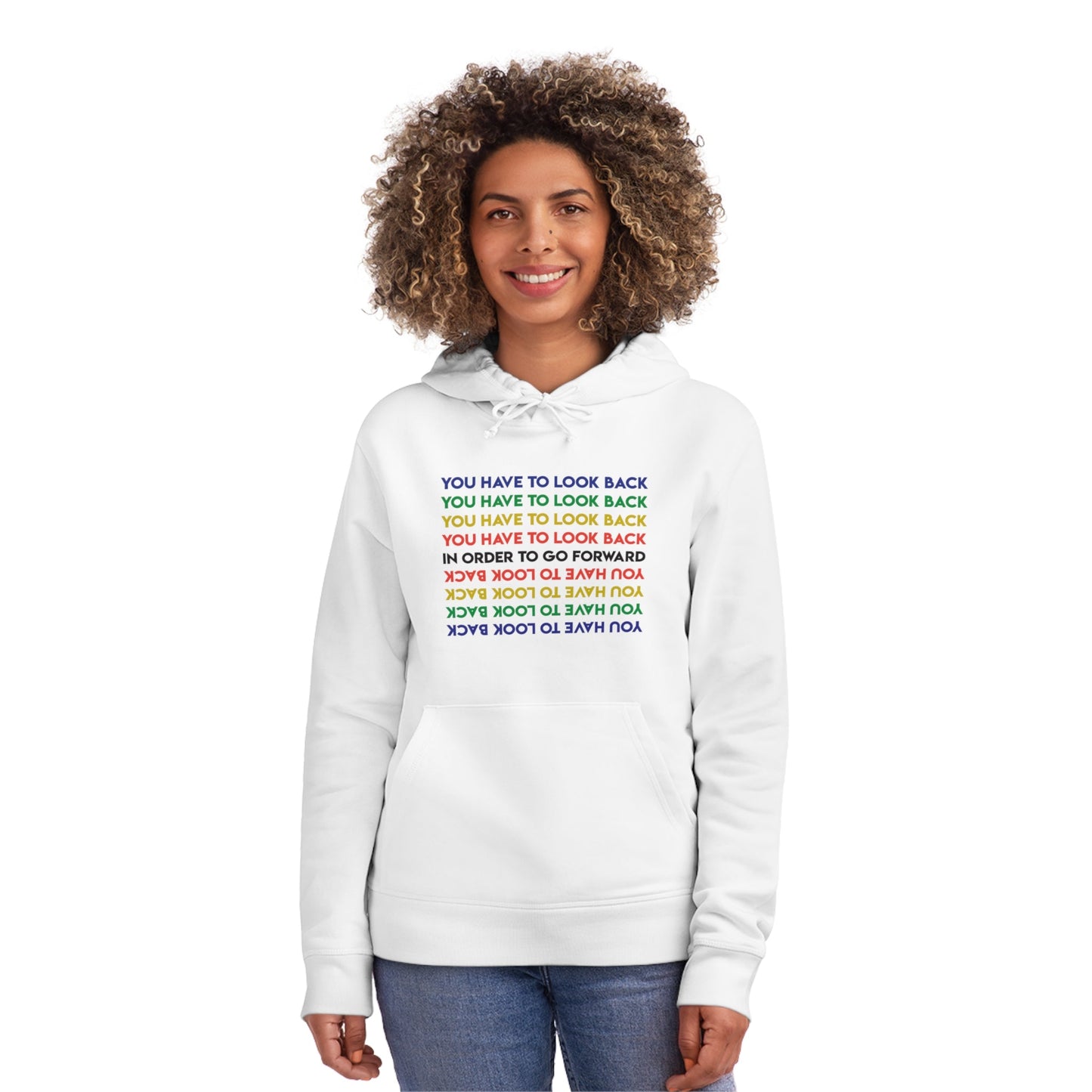 Urban 'Look back To Look Forward' Organic Cotton Hoodie – Cotton hoodie with retro inspiration