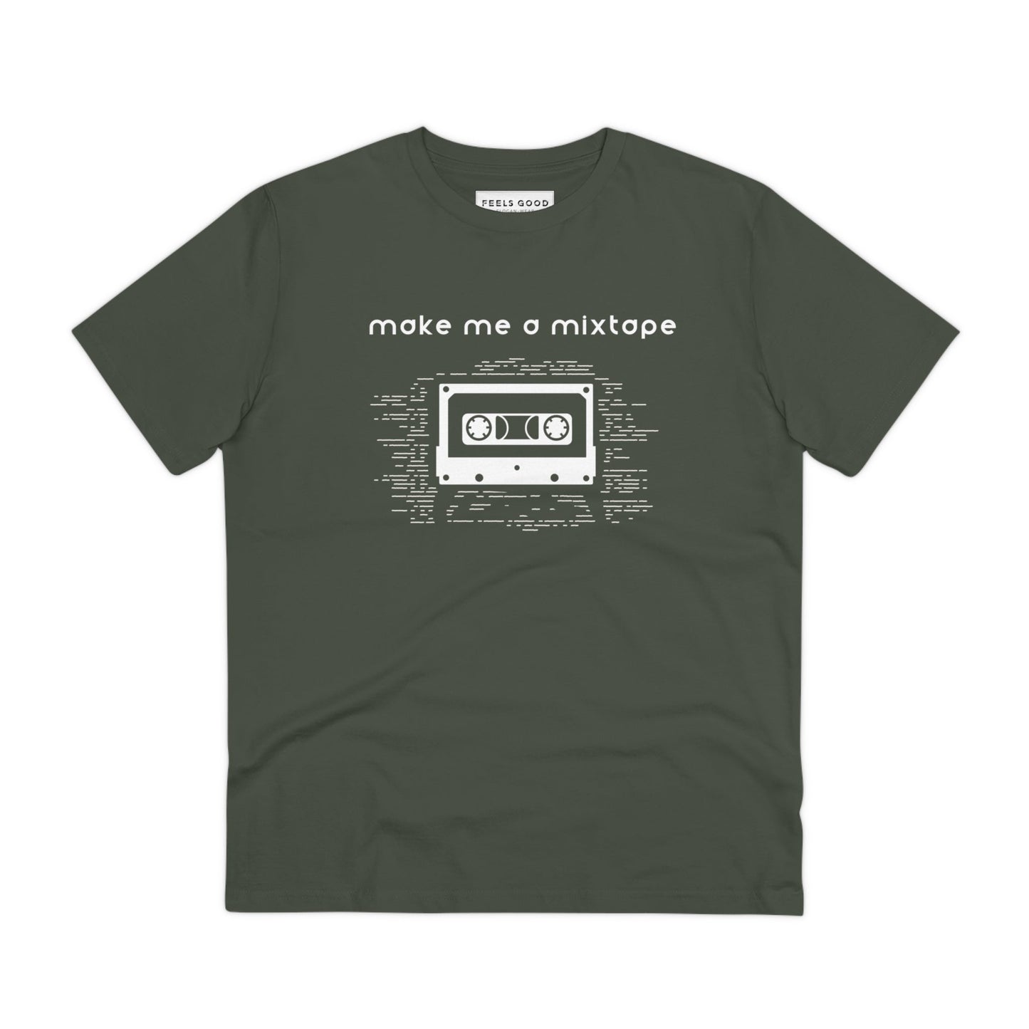 Urban 'Make Me A Mixtape' Organic Cotton T-shirt, feel of quotes on sweatshirts look