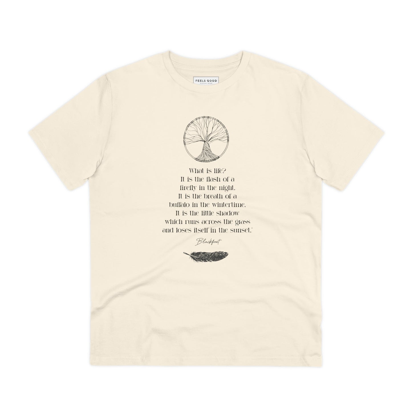 Urban 'Native American Poem' Organic Cotton T-shirt - Eco Tshirt