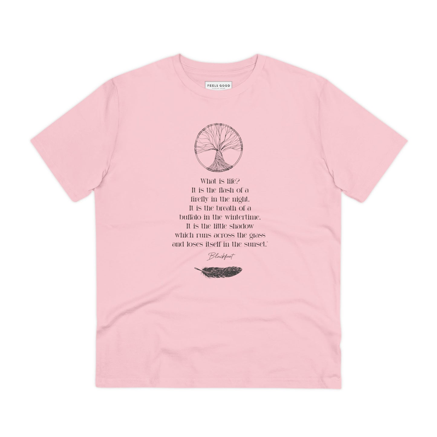 Urban 'Native American Poem' Organic Cotton T-shirt - Eco Tshirt