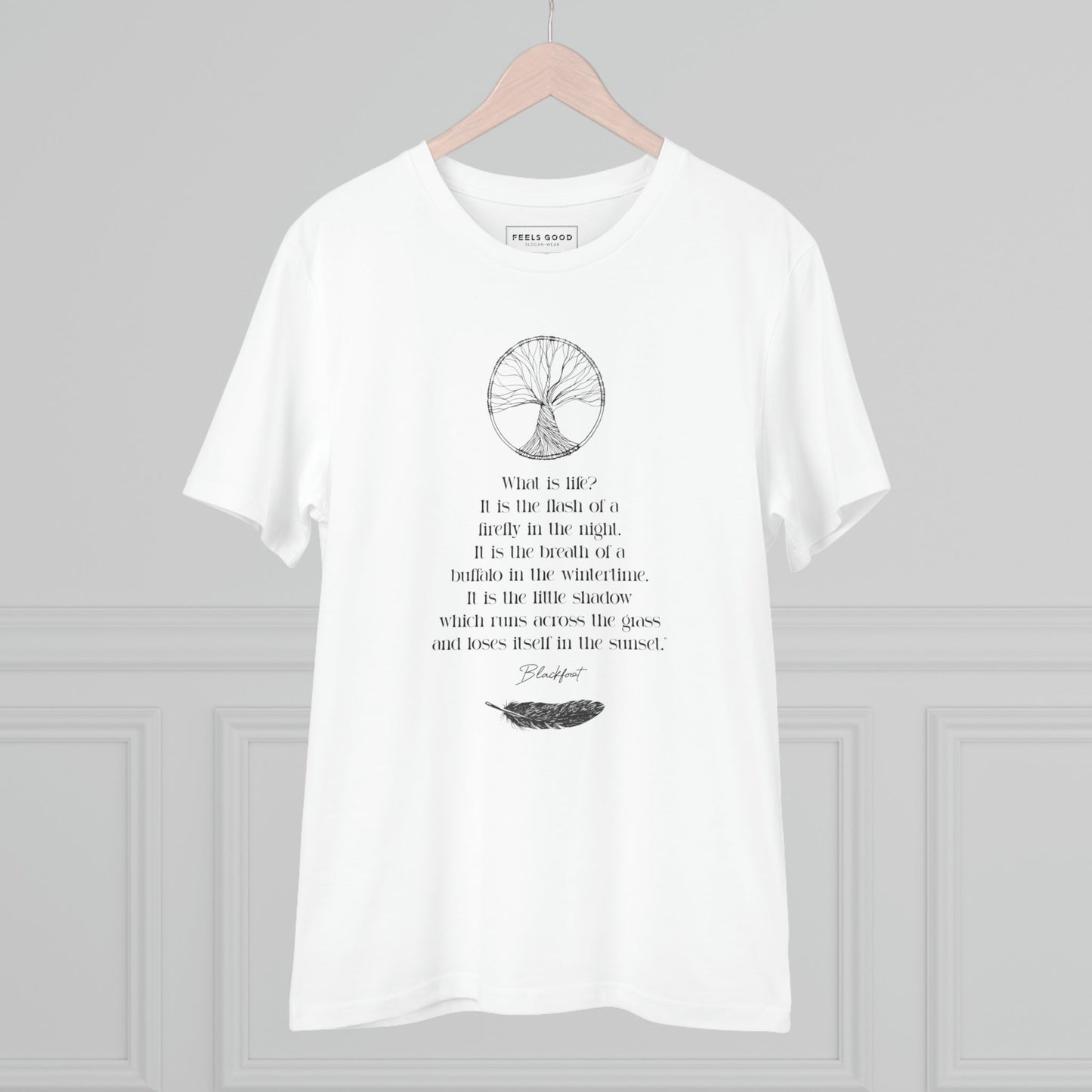 Urban 'Native American Poem' Organic Cotton T-shirt - Eco Tshirt