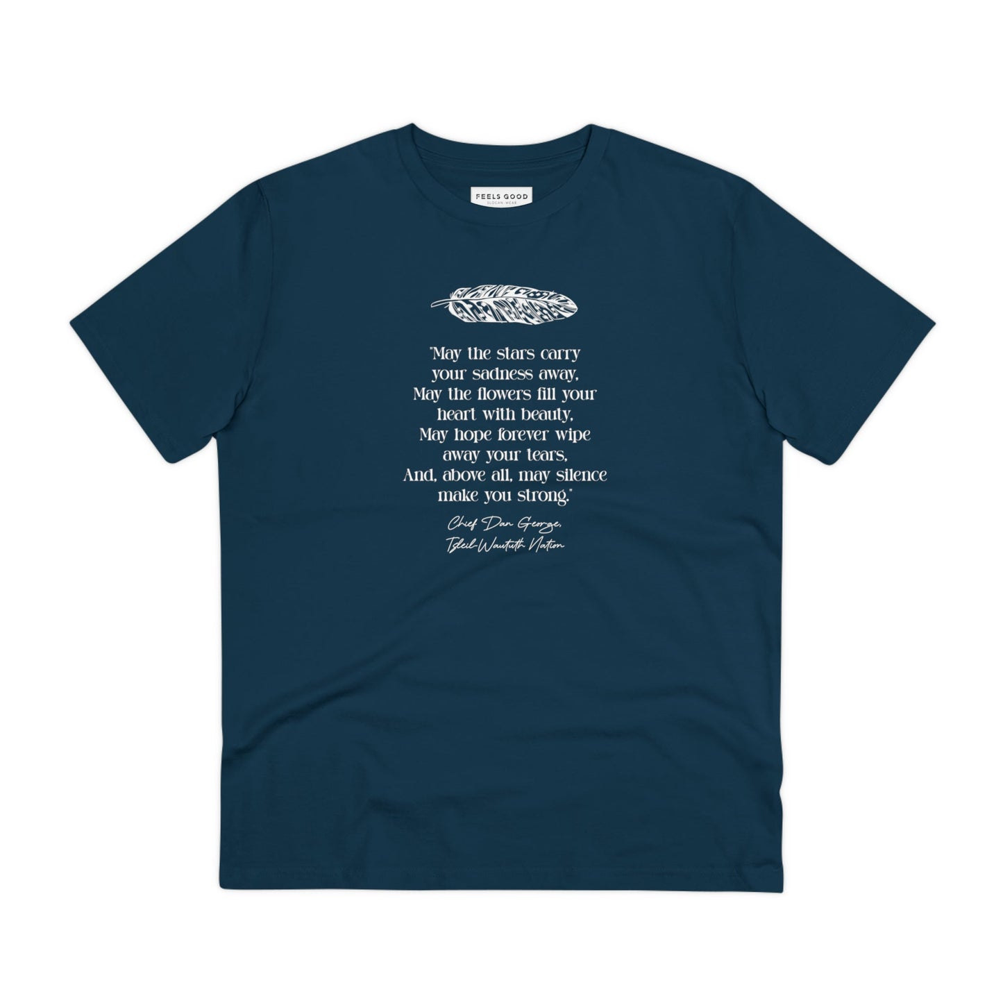 Urban 'Native American Prayer' Organic Cotton T-shirt - A motivational quote tee.