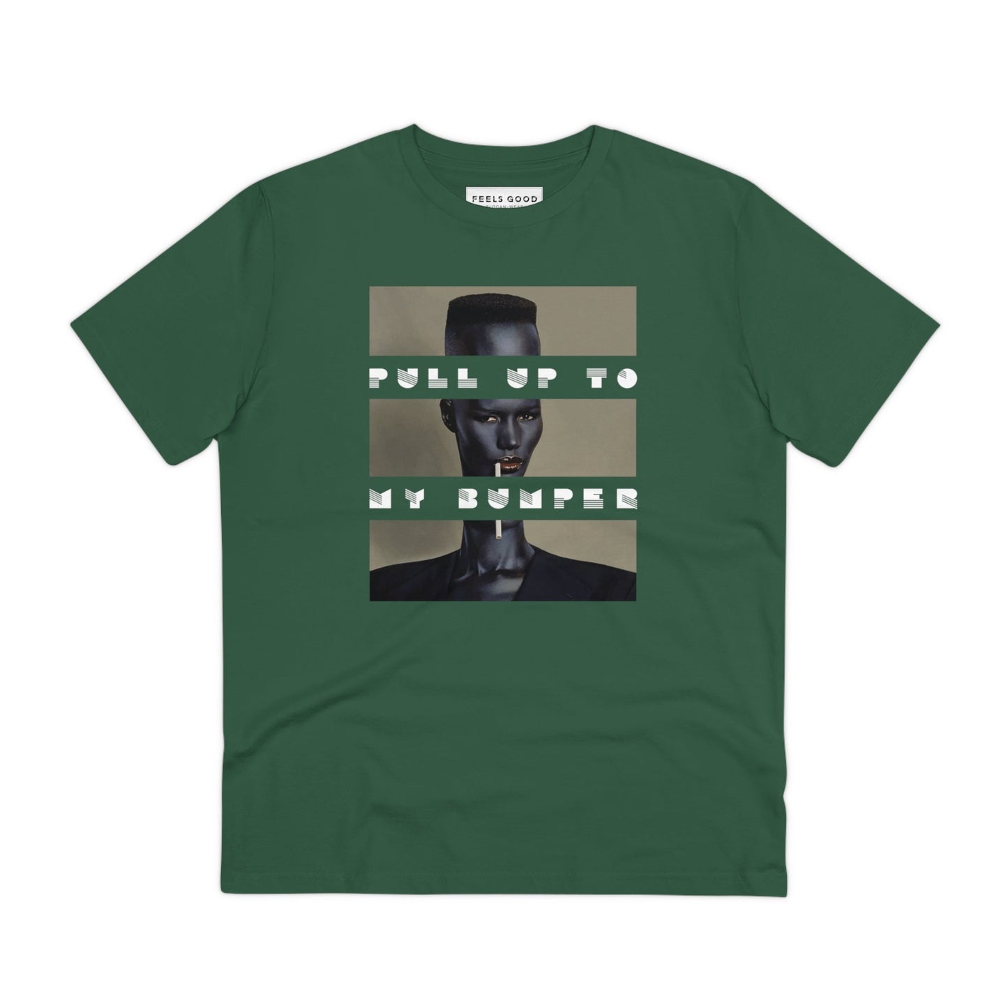 Urban 'Pull Up To My Bumper' Grace Organic Cotton T-shirt -shop street style- Grace Jones Tshirt