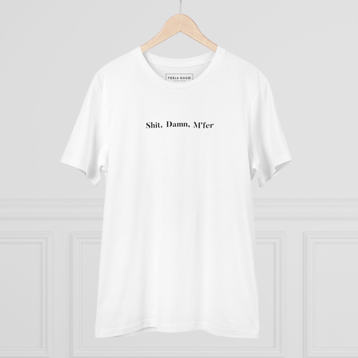 Urban 'Shit, Damn, M'fer' D'Angelo Organic Cotton T-shirt, combining music with street fashion.