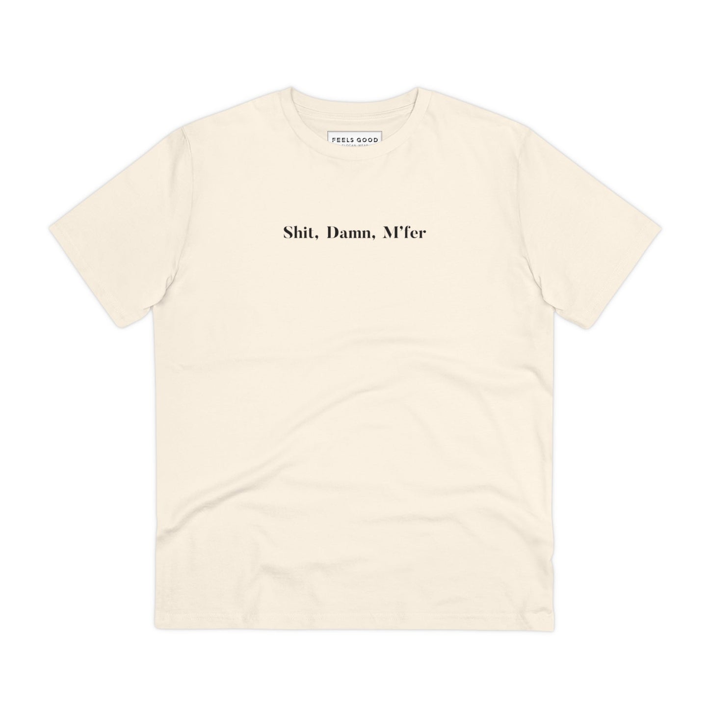 Urban 'Shit, Damn, M'fer' D'Angelo Organic Cotton T-shirt, perfect for music-inspired style.