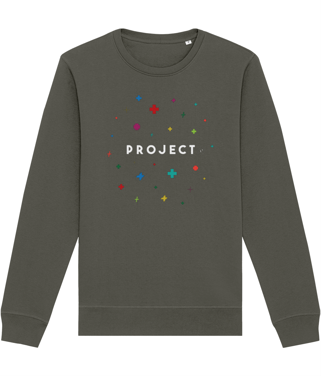 Smart casual looks with Contemporary 'Project Positivity' Organic Cotton Sweatshirt
