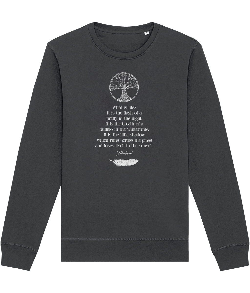 Urban 'Native American Poem' Organic Cotton Sweatshirt