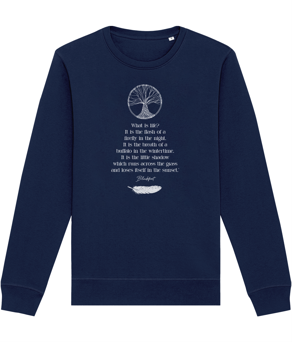 Urban 'Native American Poem' Organic Cotton Sweatshirt