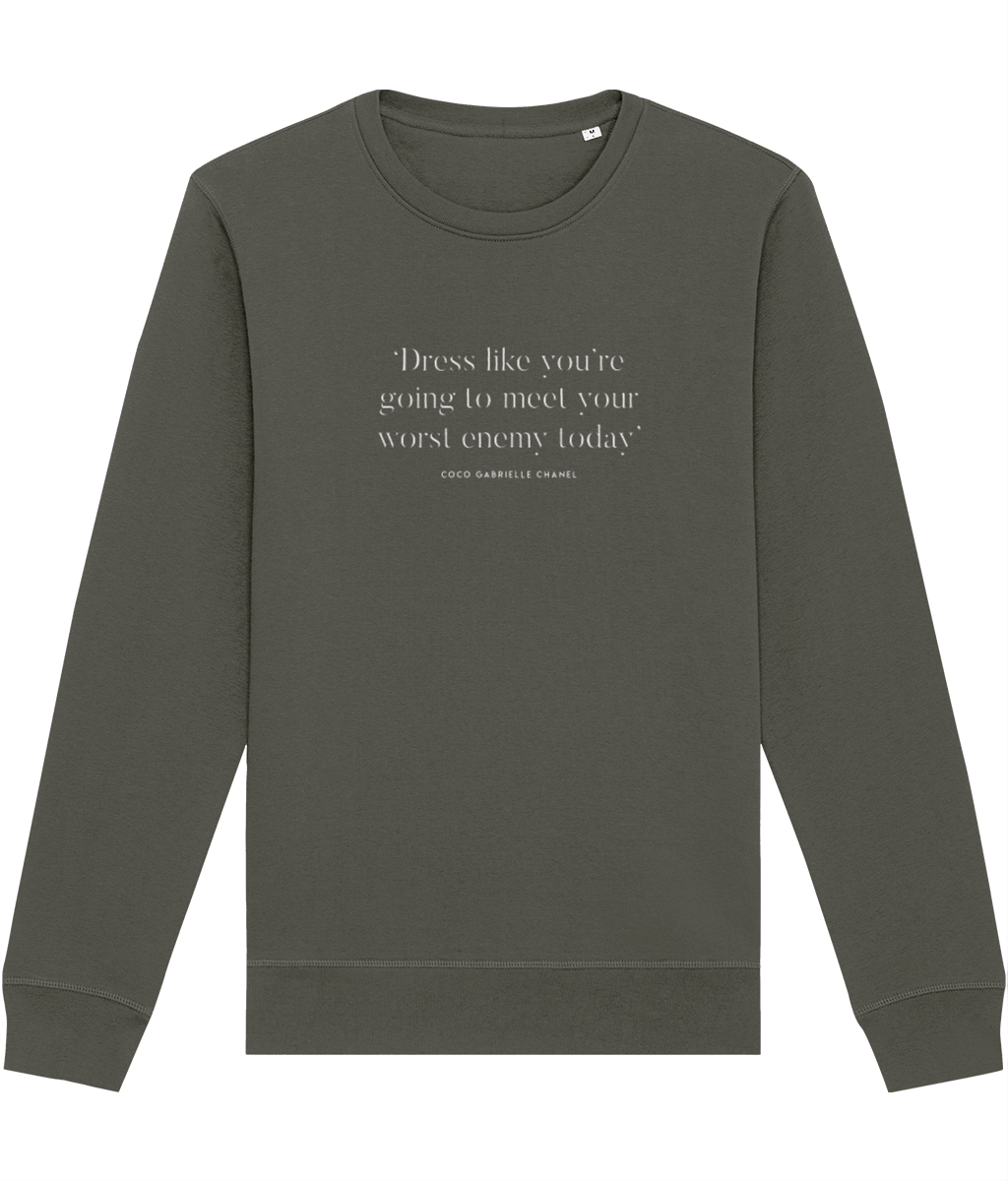 Fashion 'Dress For Your Enemy' Coco Organic Cotton Sweatshirt