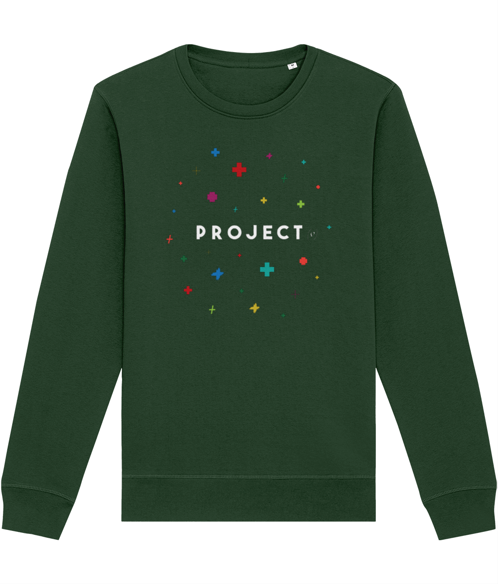 Style meets message in the Contemporary 'Project Positivity' Organic Cotton Sweatshirt

