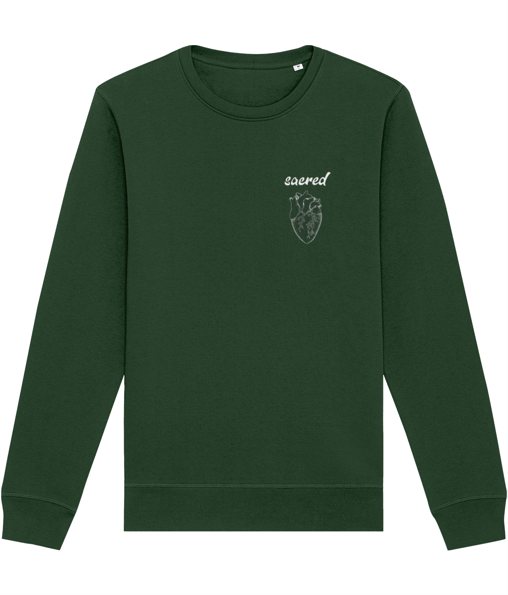 Feel the reverence: 'Sacred Heart' warmth in organic cotton.

