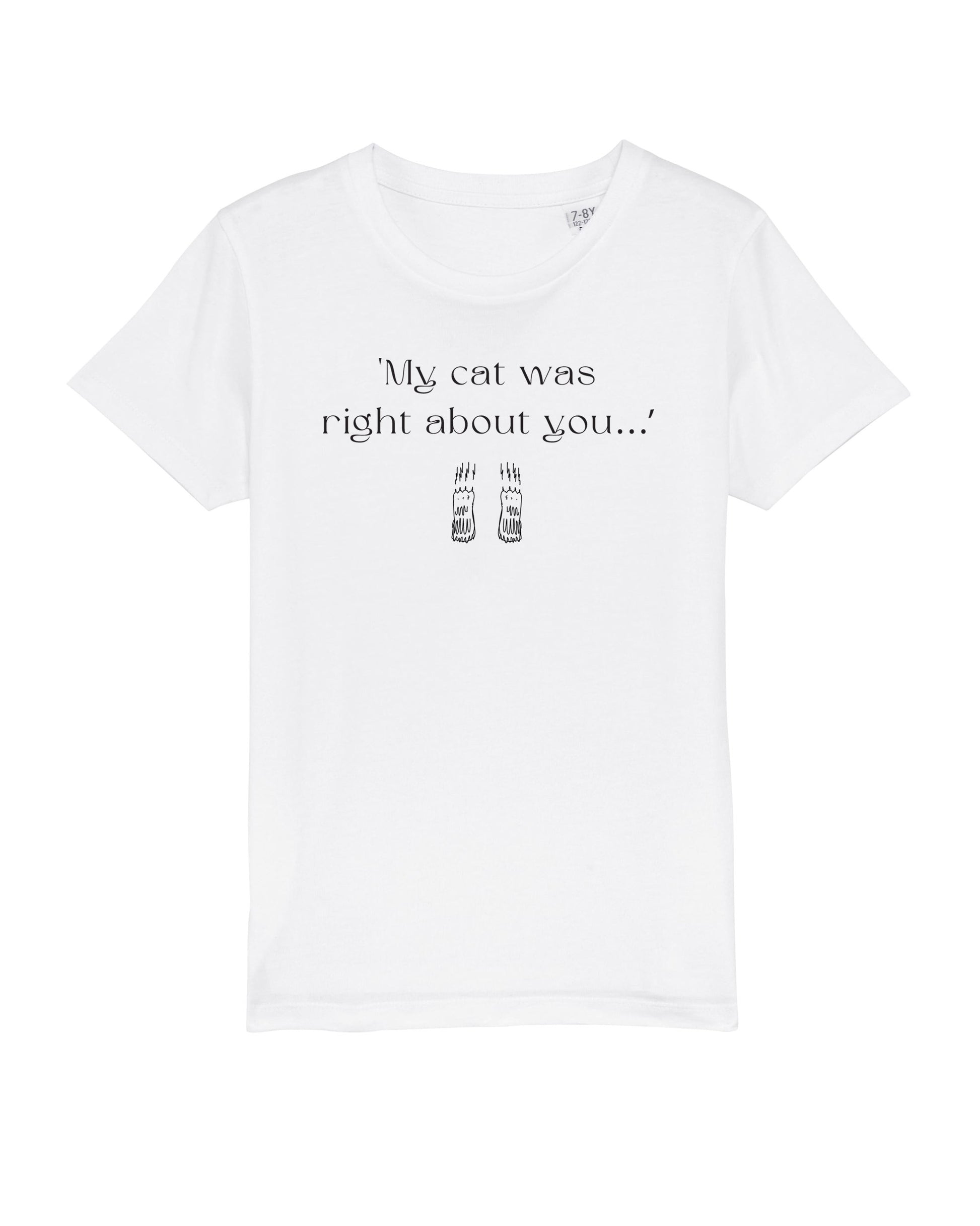 Organic Cotton 'The Cats Truth' Kids Funny Cat T-shirt – cool gender neutral kids clothes

