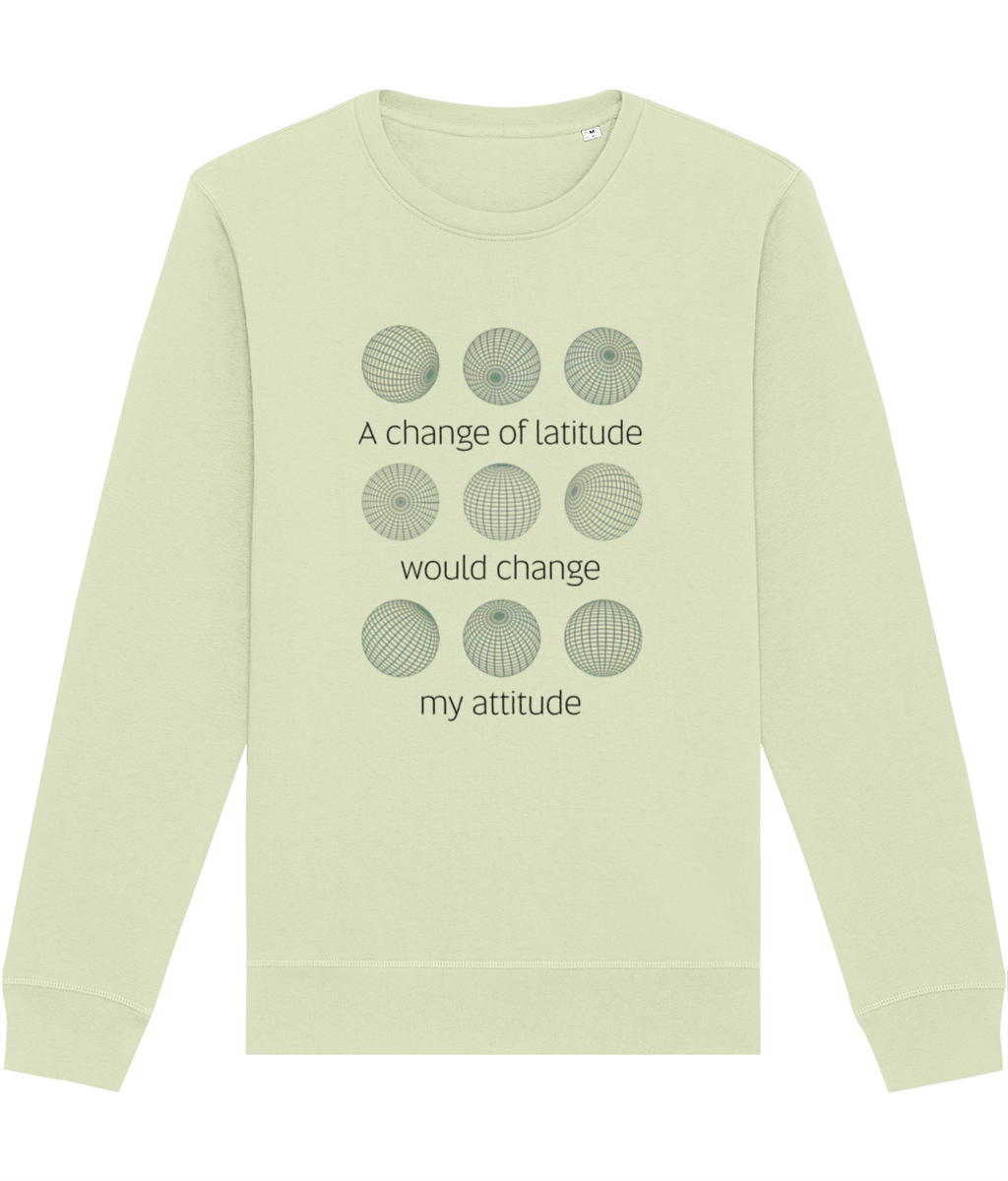 Celebrate adventure with the Adventure 'Change Of Latitude' Organic Cotton Sweatshirt—pure comfort!
