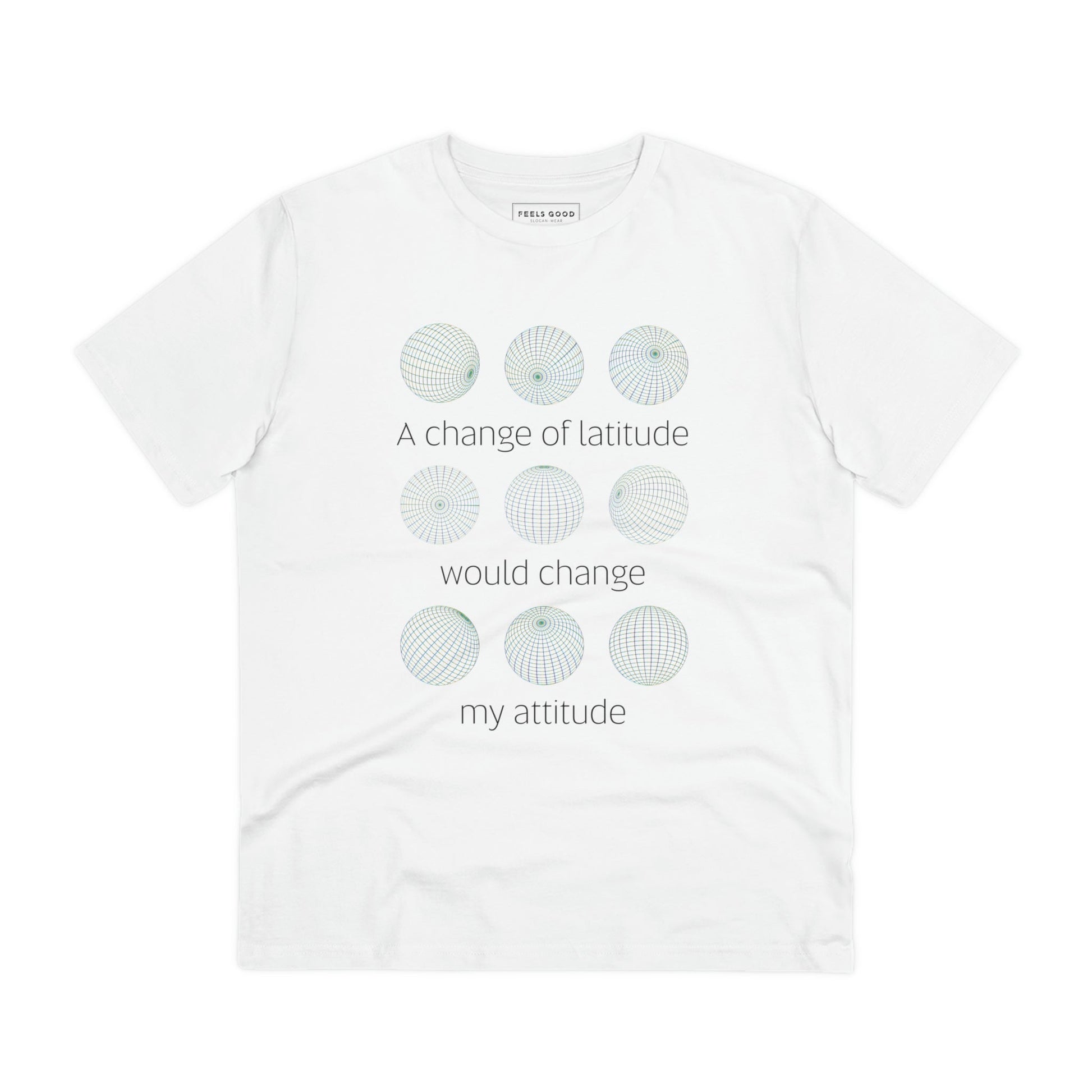 The adventure 'Change Of Latitude' organic cotton t-shirt is perfect for hiking, walking & exploring.
