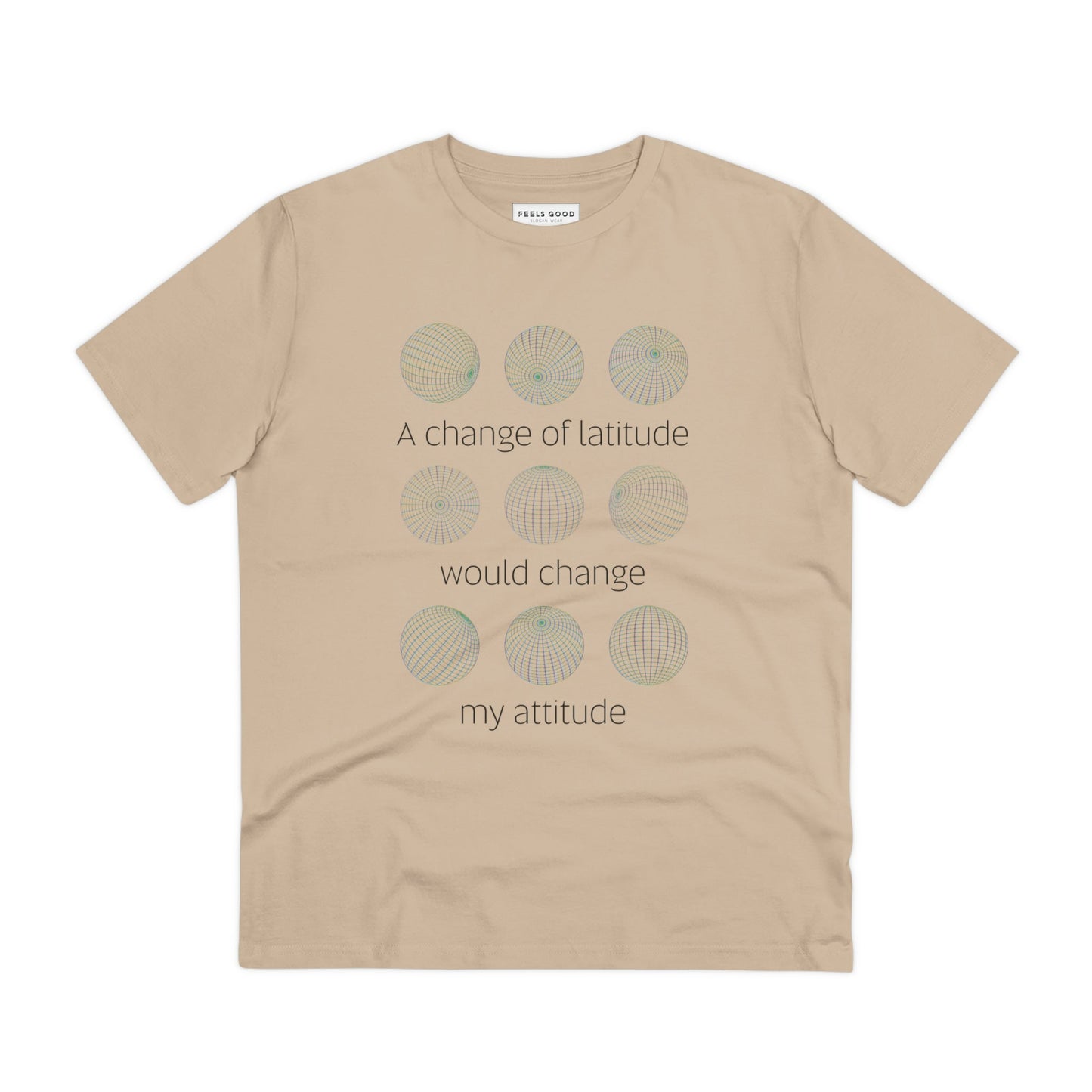 Inspired by nature, the adventure 'Change Of Latitude' organic cotton t-shirt is soft and breathable.