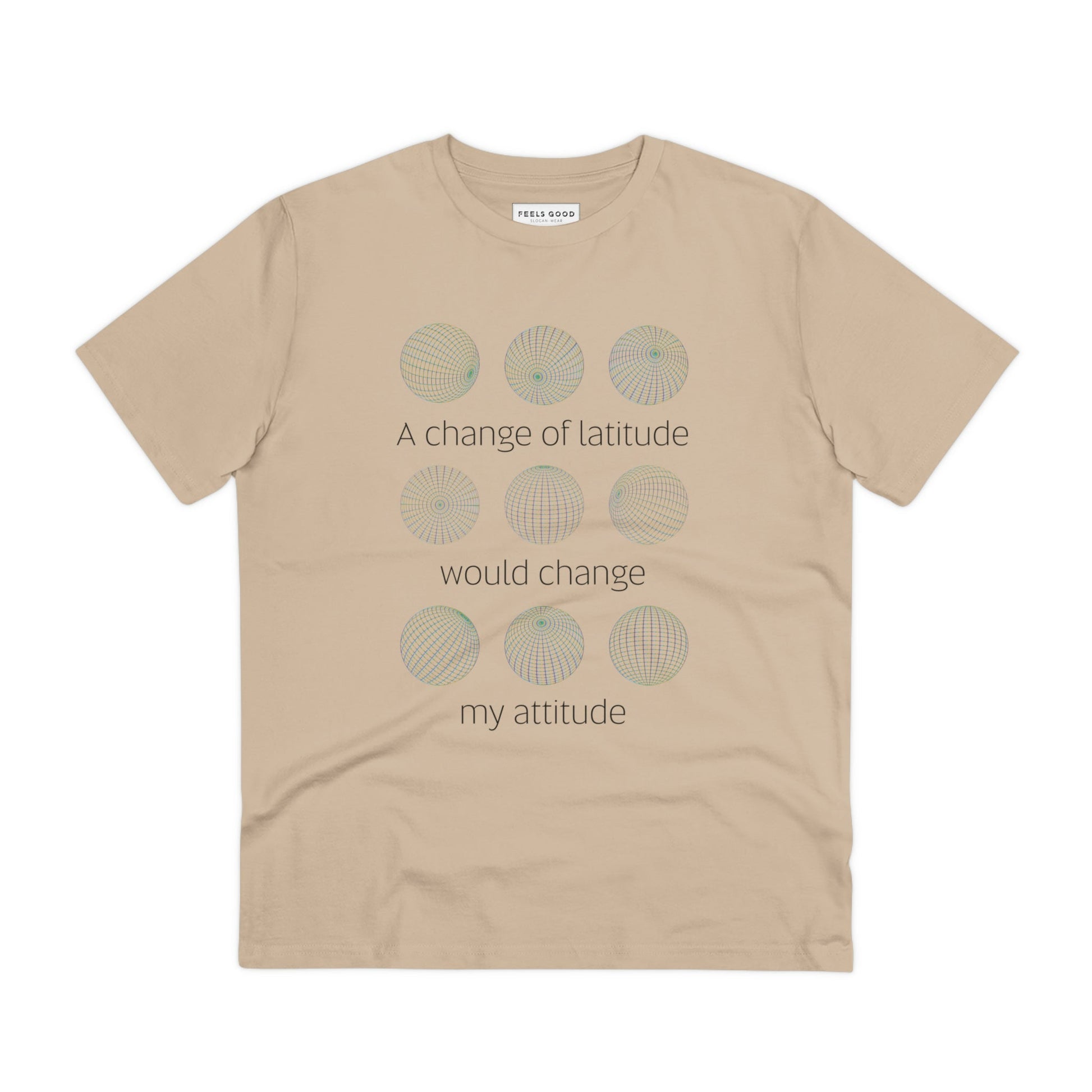 Inspired by nature, the adventure 'Change Of Latitude' organic cotton t-shirt is soft and breathable.
