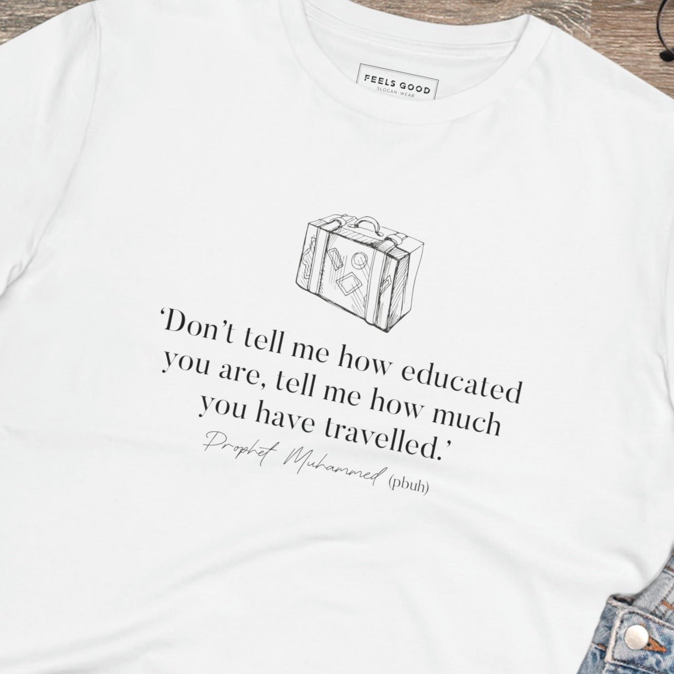 The Adventure 'Well-Travelled' Organic Cotton T-Shirt is inspired by quotes on beauty in nature.