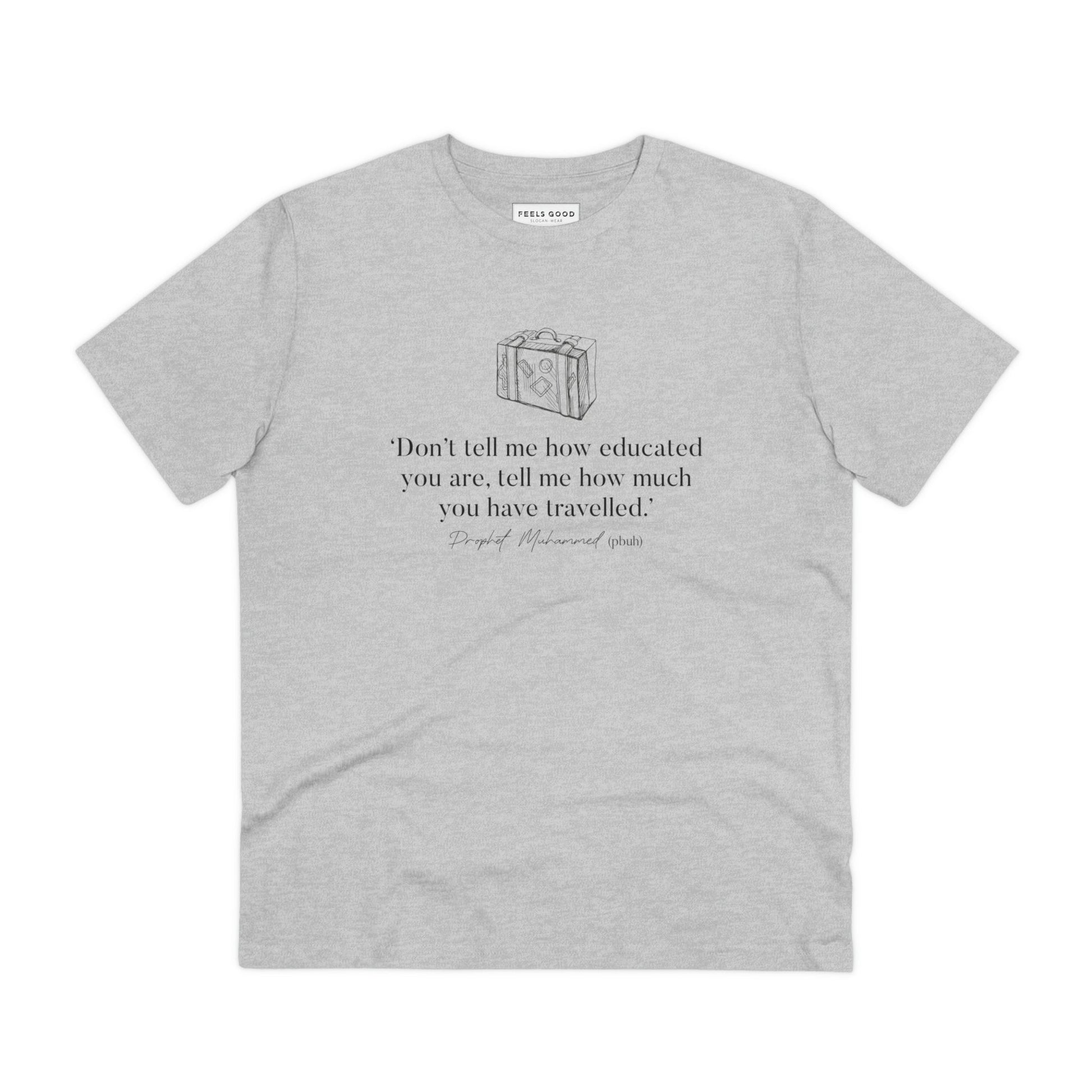 Travel t shirts for women like the Adventure 'Well-Travelled' Organic Cotton T-Shirt make adventures fun.