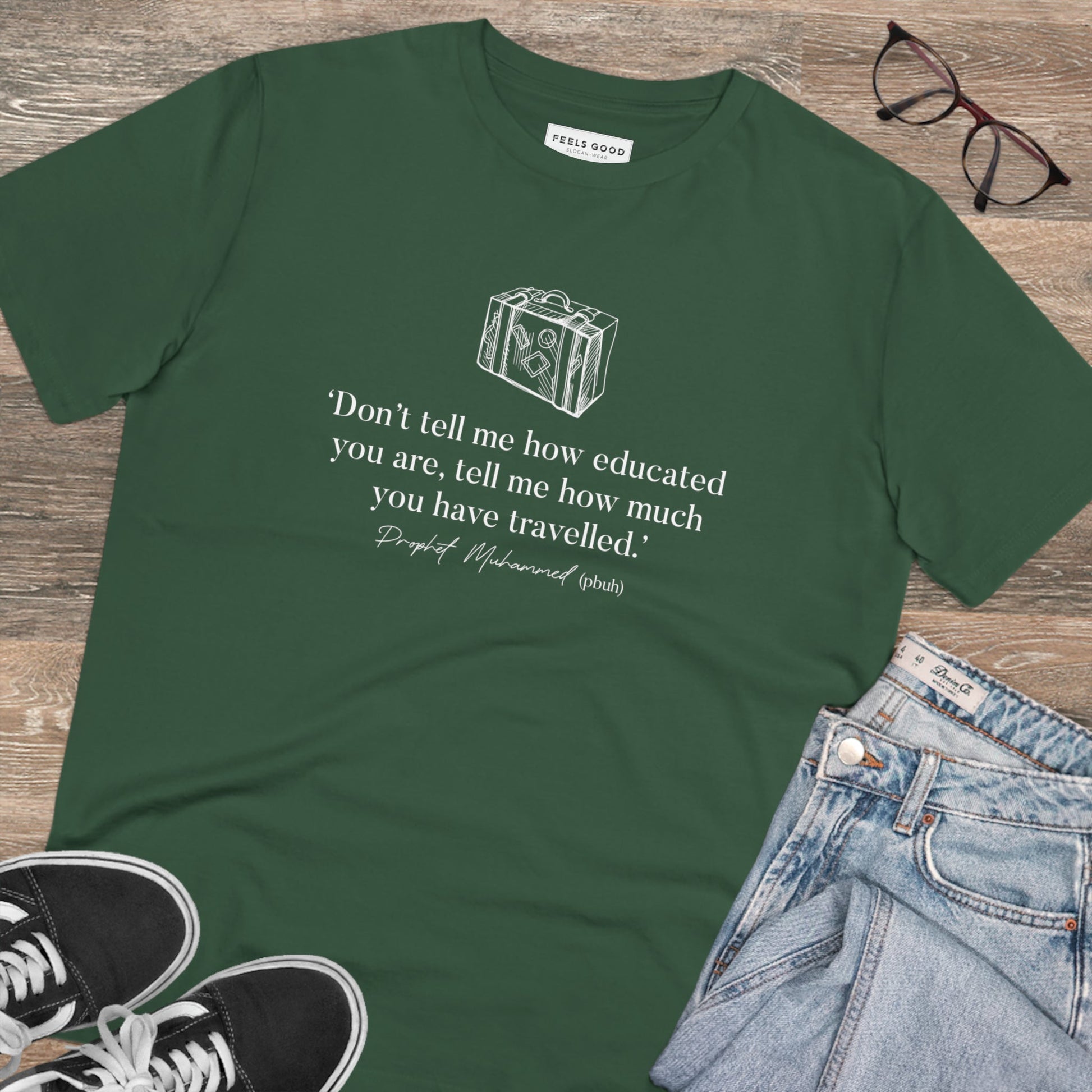 Adventure 'Well-Travelled' Organic Cotton T-Shirt is a top choice for Adventure T-shirts lovers.