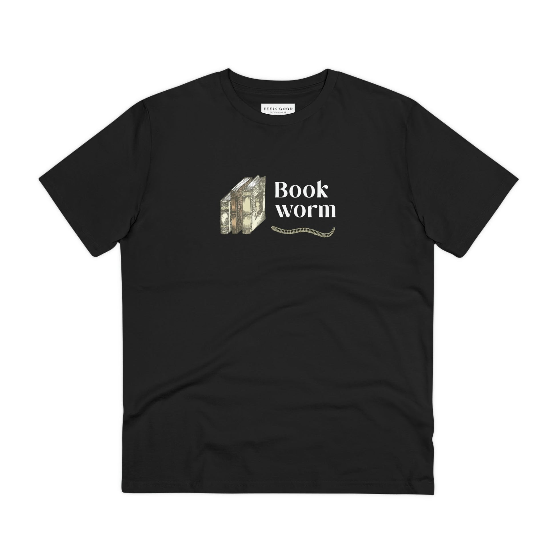 Shop best t-shirts: Books 'Bookworm' organic cotton style.
