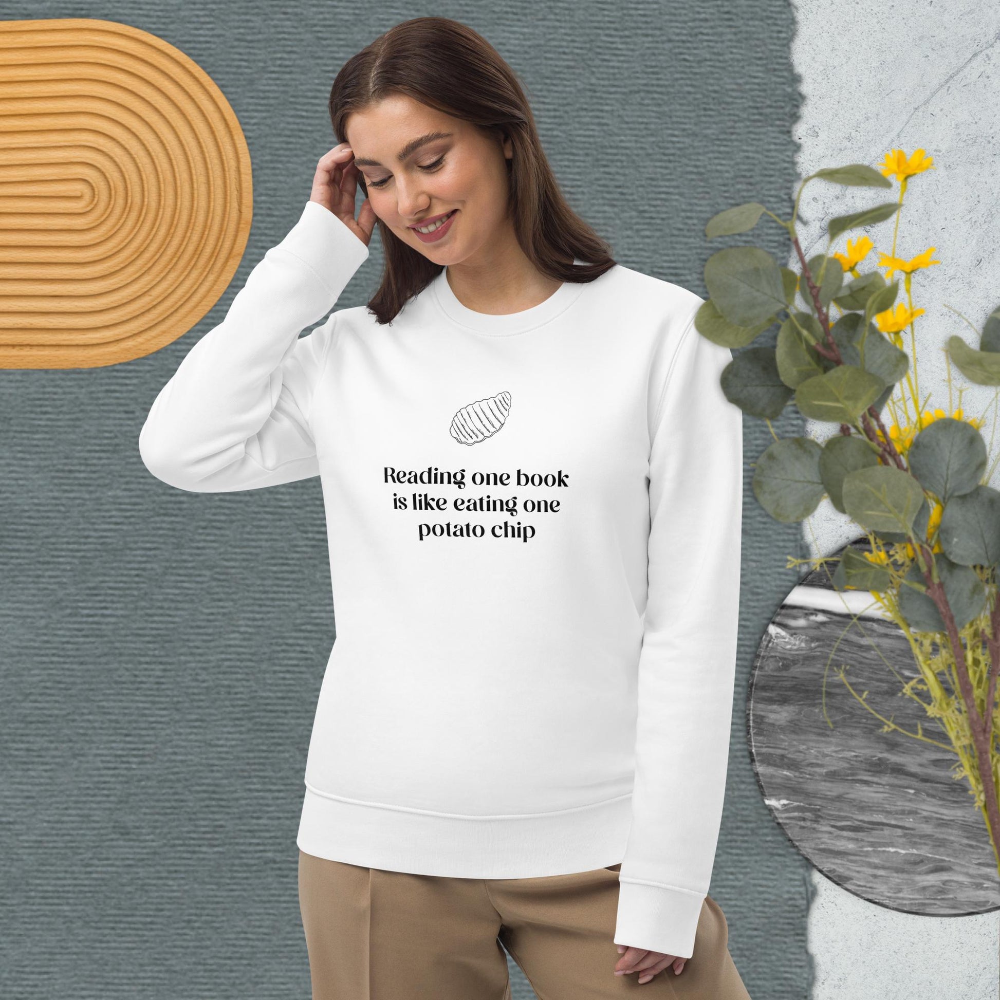 Books 'Can I Have More' Organic Cotton Sweatshirt - Book worm