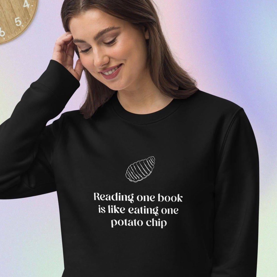 Books 'Can I Have More' Organic Cotton Sweatshirt - Book worm