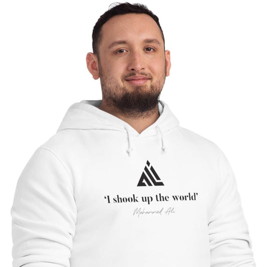 Boxing 'Ali Shakes Up The World' Organic Cotton Hoodie - Cool Hoodie