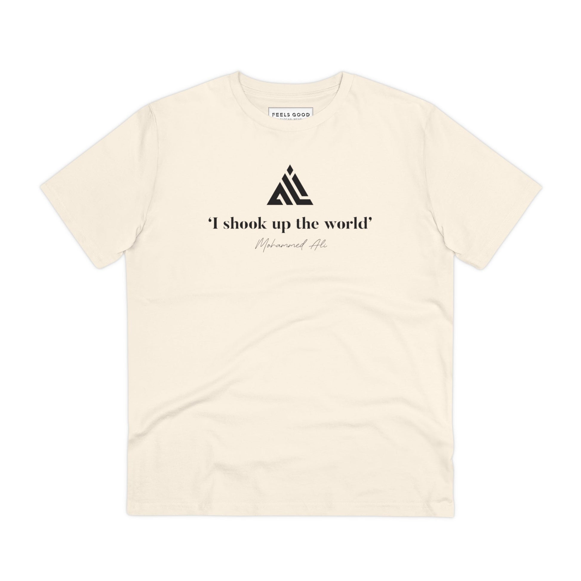 Boxing 'Ali Shakes Up The World' Organic Cotton T-shirt, inspirational quotes sweatshirts

