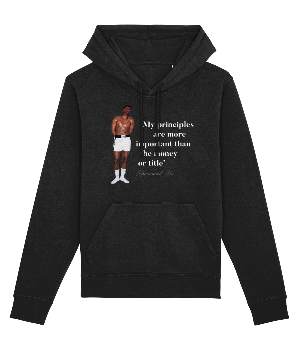 A must-have street wear hoodie, crafted for comfort – Boxing 'Rising Above' Ali Organic Cotton Hoodie.