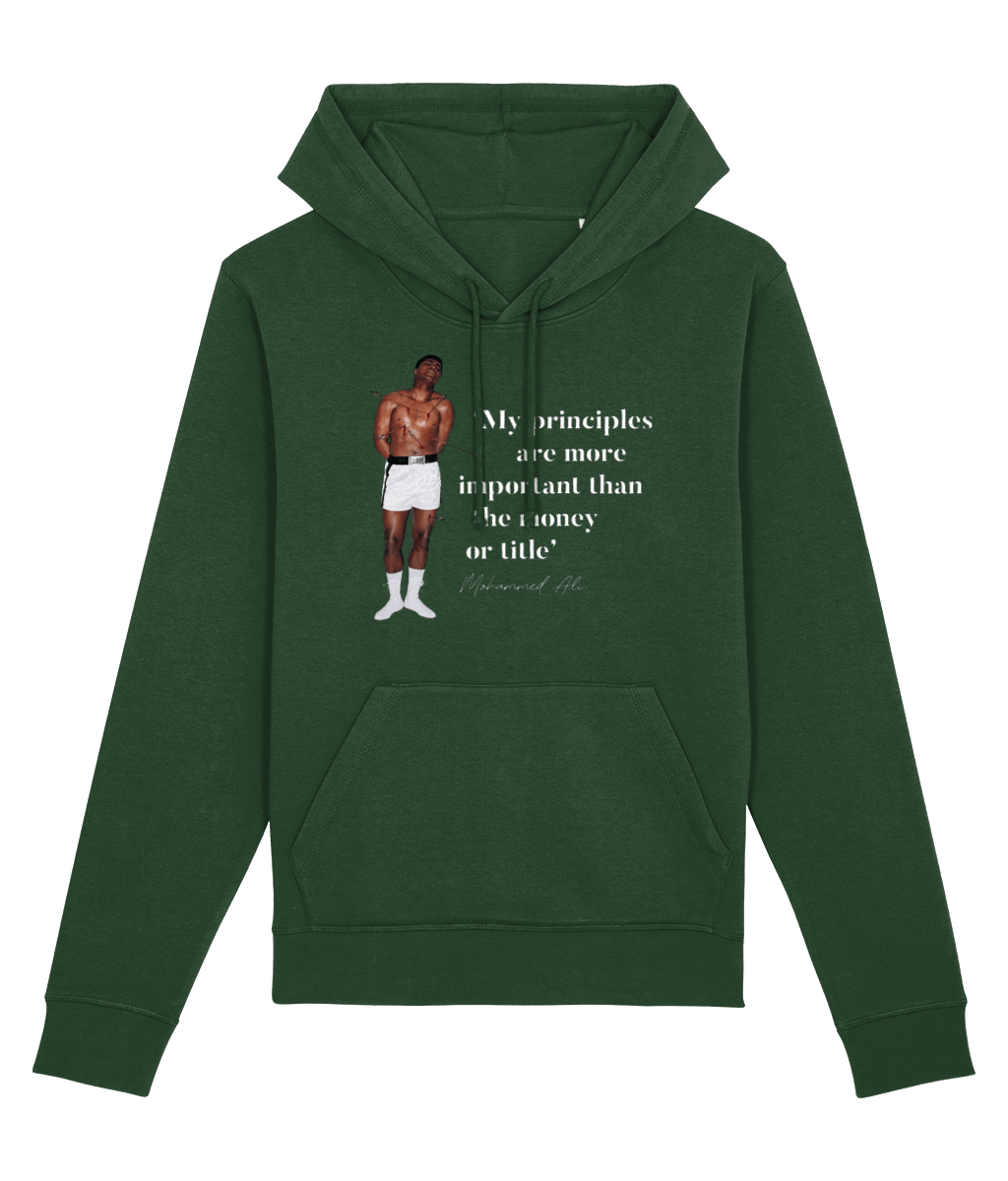 Get the best streetwear hoodie with the Boxing 'Rising Above' Ali Organic Cotton Hoodie.