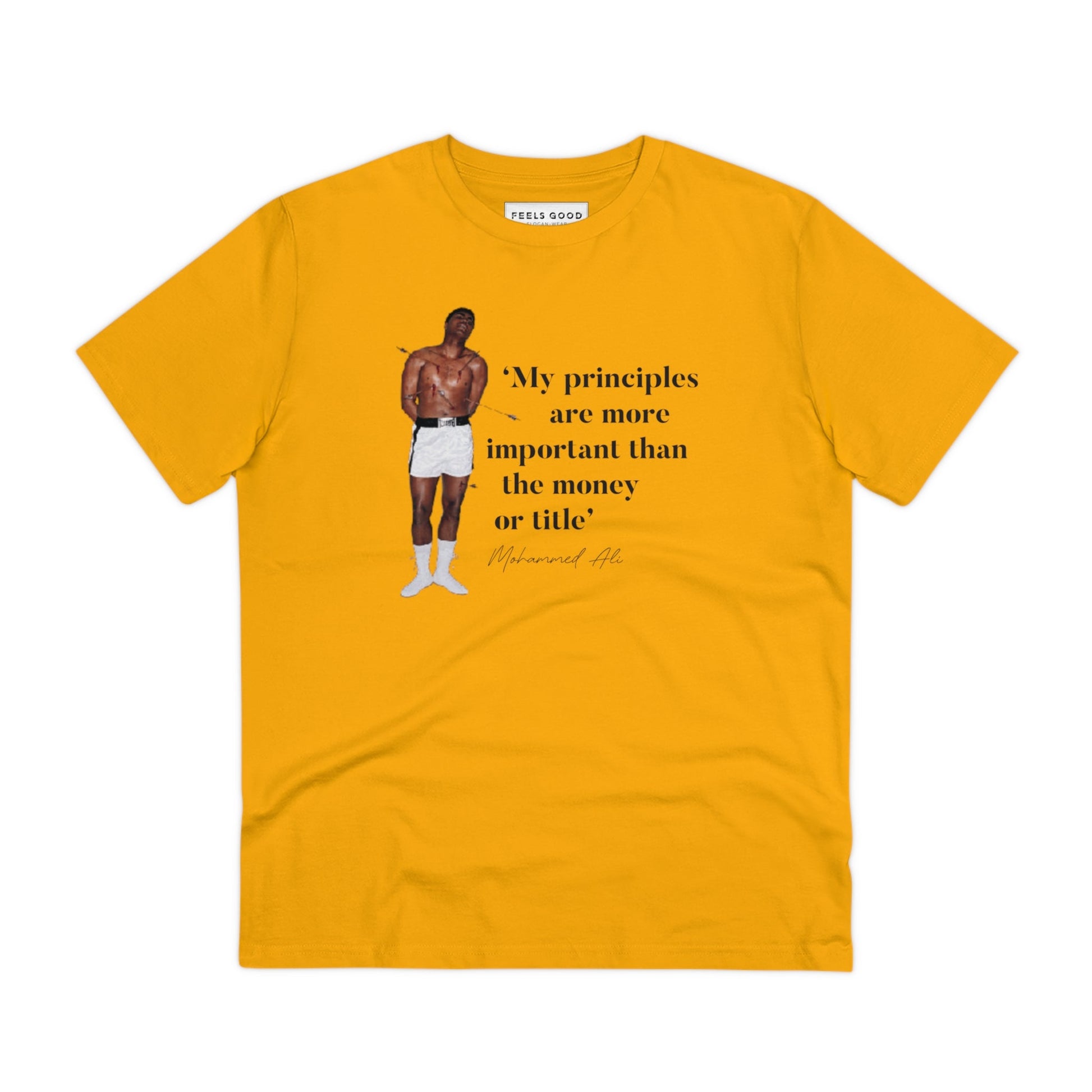 The perfect music T-shirt for trendsetters – Boxing 'Rising Above' Ali Organic Cotton T-shirt.