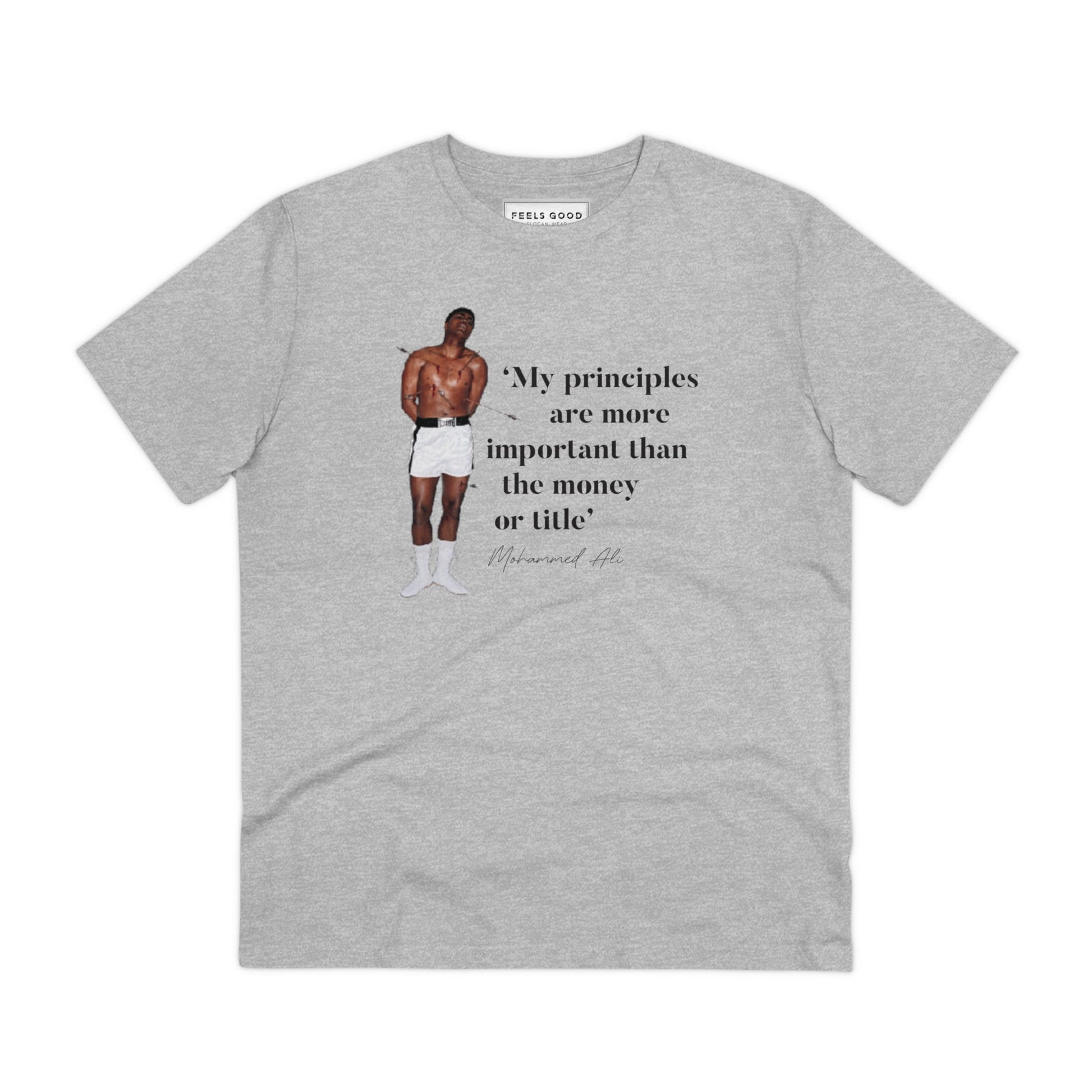 Rock the look with this band T-shirt – Boxing 'Rising Above' Ali Organic Cotton T-shirt.