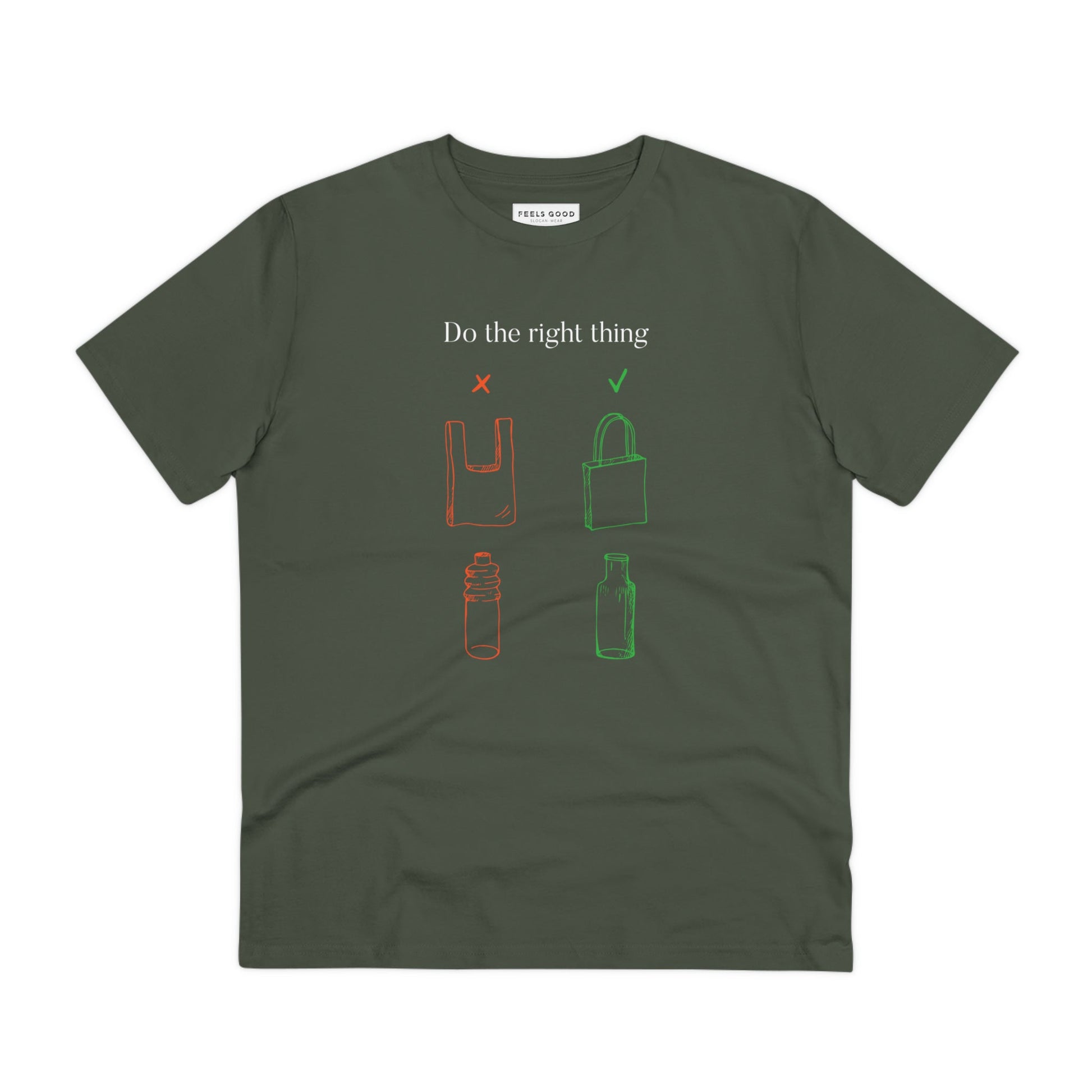 Cool best t-shirt: Climate Change 'No Plastic' graphic.
