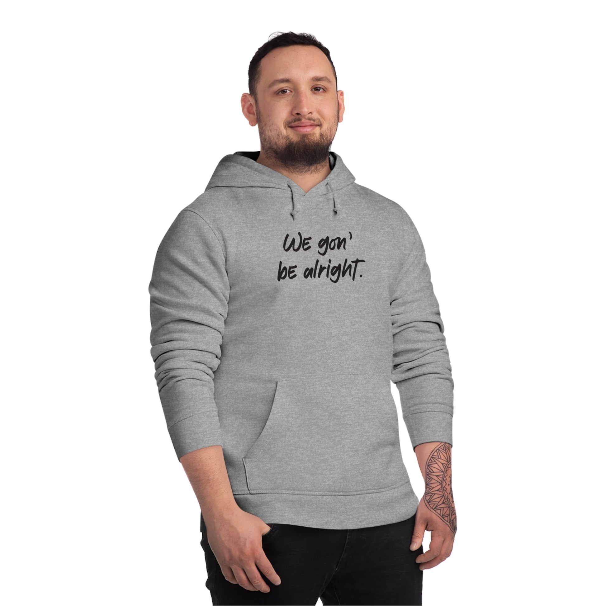 Sustainable cotton hoodie inspired by the BLM movement